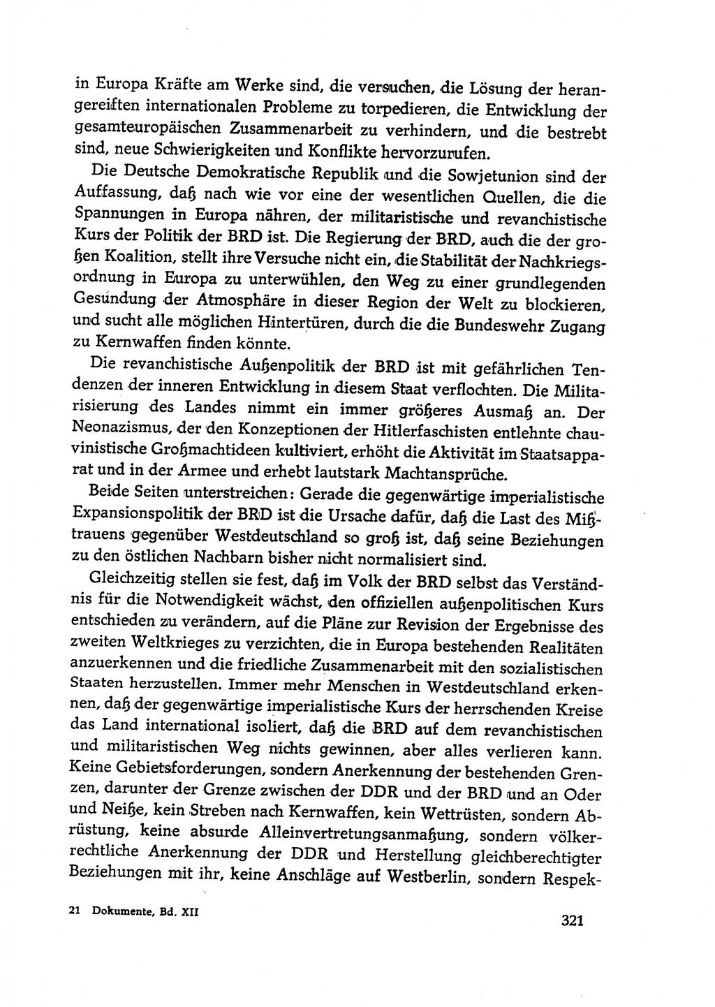 Dokumente der Sozialistischen Einheitspartei Deutschlands (SED) [Deutsche Demokratische Republik (DDR)] 1968-1969, Seite 321 (Dok. SED DDR 1968-1969, S. 321)