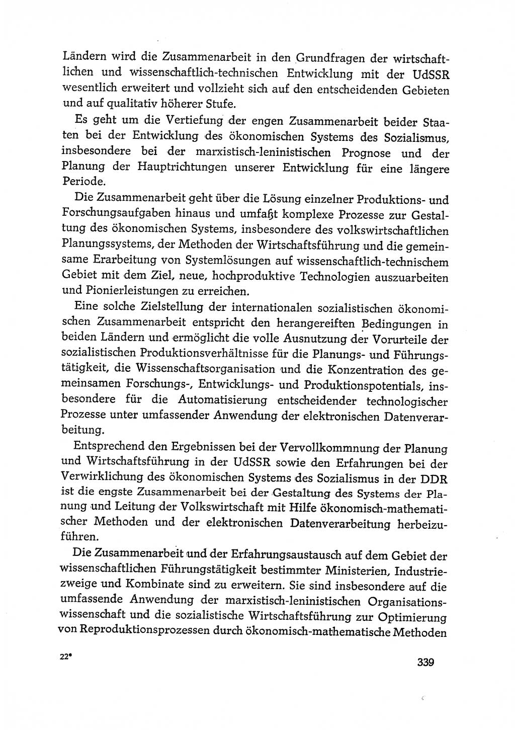 Dokumente der Sozialistischen Einheitspartei Deutschlands (SED) [Deutsche Demokratische Republik (DDR)] 1968-1969, Seite 339 (Dok. SED DDR 1968-1969, S. 339)