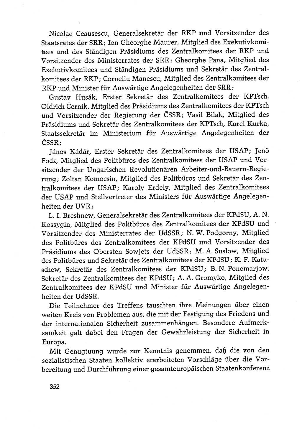 Dokumente der Sozialistischen Einheitspartei Deutschlands (SED) [Deutsche Demokratische Republik (DDR)] 1968-1969, Seite 352 (Dok. SED DDR 1968-1969, S. 352)