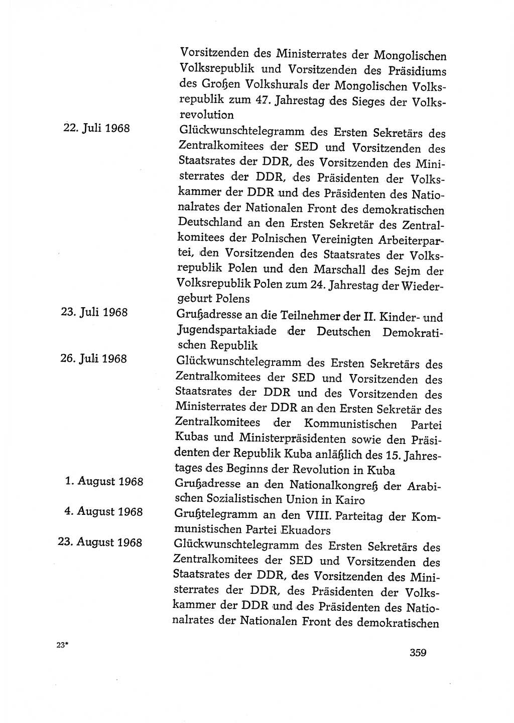 Dokumente der Sozialistischen Einheitspartei Deutschlands (SED) [Deutsche Demokratische Republik (DDR)] 1968-1969, Seite 359 (Dok. SED DDR 1968-1969, S. 359)