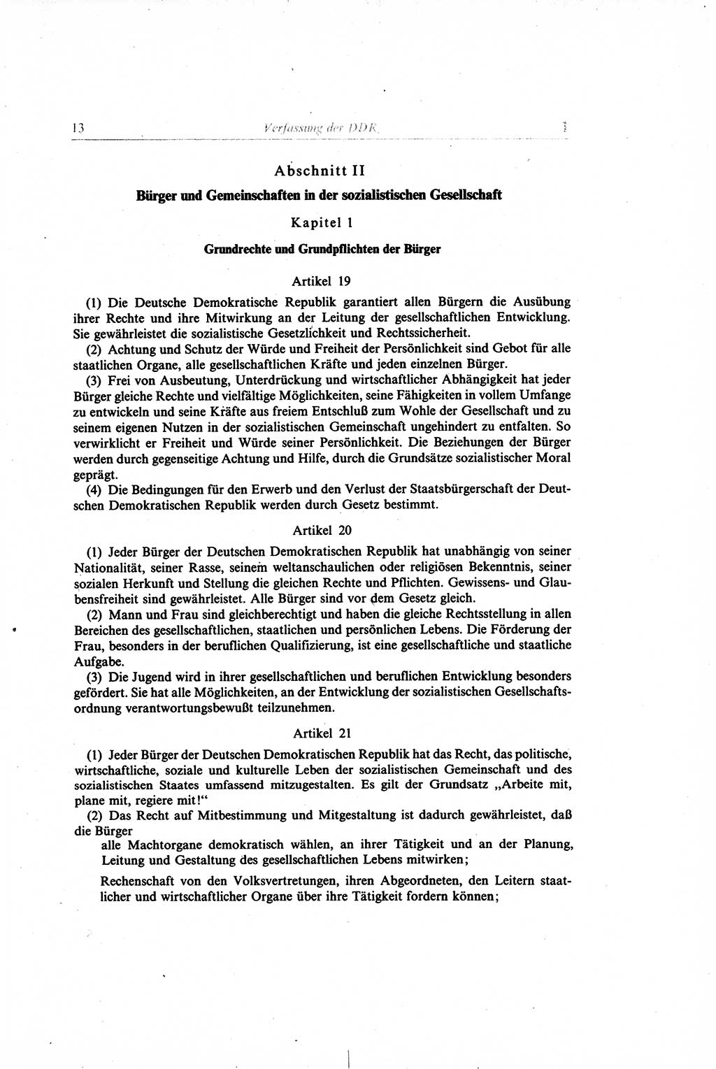 Gesetzbuch der Arbeit (GBA) und andere ausgewählte rechtliche Bestimmungen [Deutsche Demokratische Republik (DDR)] 1968, Seite 13 (GBA DDR 1968, S. 13)