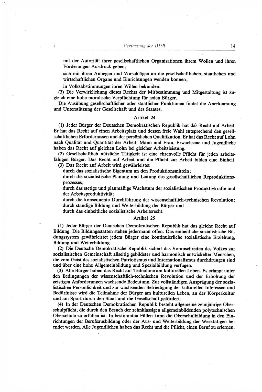Gesetzbuch der Arbeit (GBA) und andere ausgewählte rechtliche Bestimmungen [Deutsche Demokratische Republik (DDR)] 1968, Seite 14 (GBA DDR 1968, S. 14)