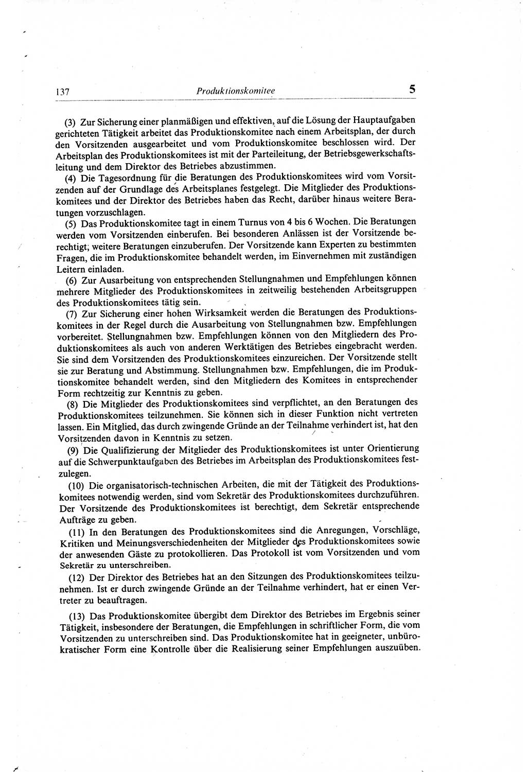 Gesetzbuch der Arbeit (GBA) und andere ausgewählte rechtliche Bestimmungen [Deutsche Demokratische Republik (DDR)] 1968, Seite 137 (GBA DDR 1968, S. 137)