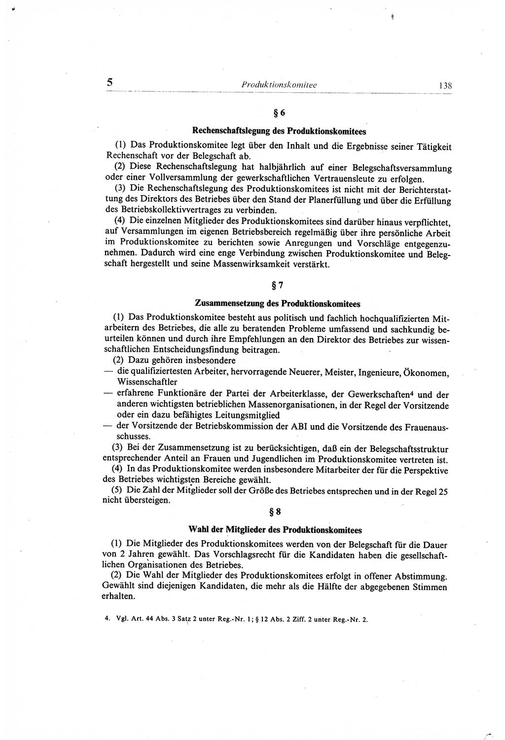 Gesetzbuch der Arbeit (GBA) und andere ausgewählte rechtliche Bestimmungen [Deutsche Demokratische Republik (DDR)] 1968, Seite 138 (GBA DDR 1968, S. 138)