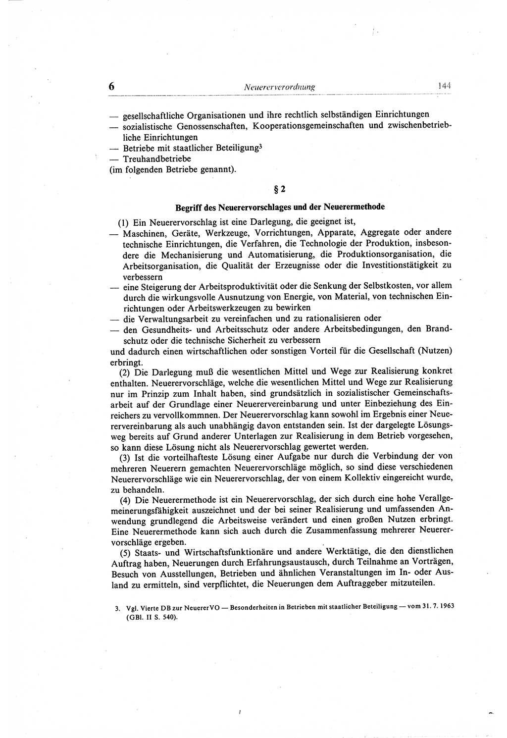 Gesetzbuch der Arbeit (GBA) und andere ausgewählte rechtliche Bestimmungen [Deutsche Demokratische Republik (DDR)] 1968, Seite 144 (GBA DDR 1968, S. 144)