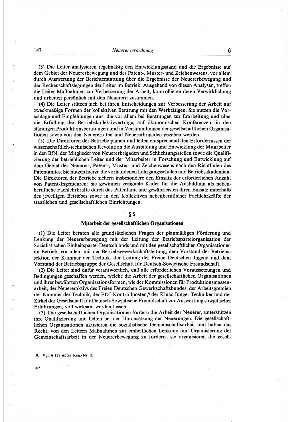 Gesetzbuch der Arbeit (GBA) und andere ausgewählte rechtliche Bestimmungen [Deutsche Demokratische Republik (DDR)] 1968, Seite 147 (GBA DDR 1968, S. 147)