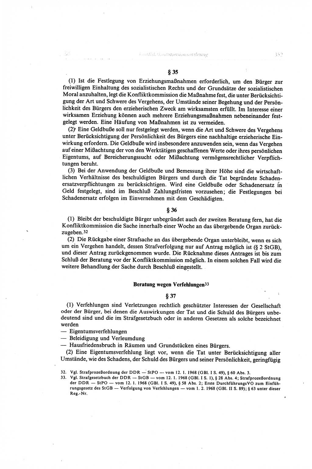 Gesetzbuch der Arbeit (GBA) und andere ausgewählte rechtliche Bestimmungen [Deutsche Demokratische Republik (DDR)] 1968, Seite 352 (GBA DDR 1968, S. 352)