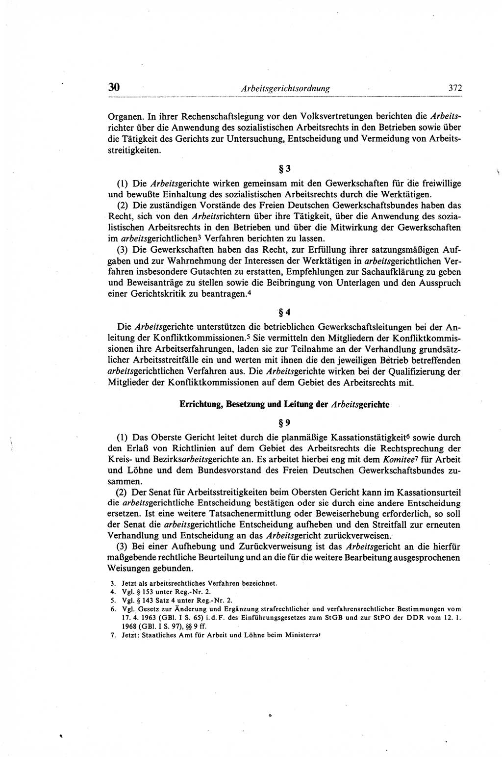 Gesetzbuch der Arbeit (GBA) und andere ausgewählte rechtliche Bestimmungen [Deutsche Demokratische Republik (DDR)] 1968, Seite 372 (GBA DDR 1968, S. 372)