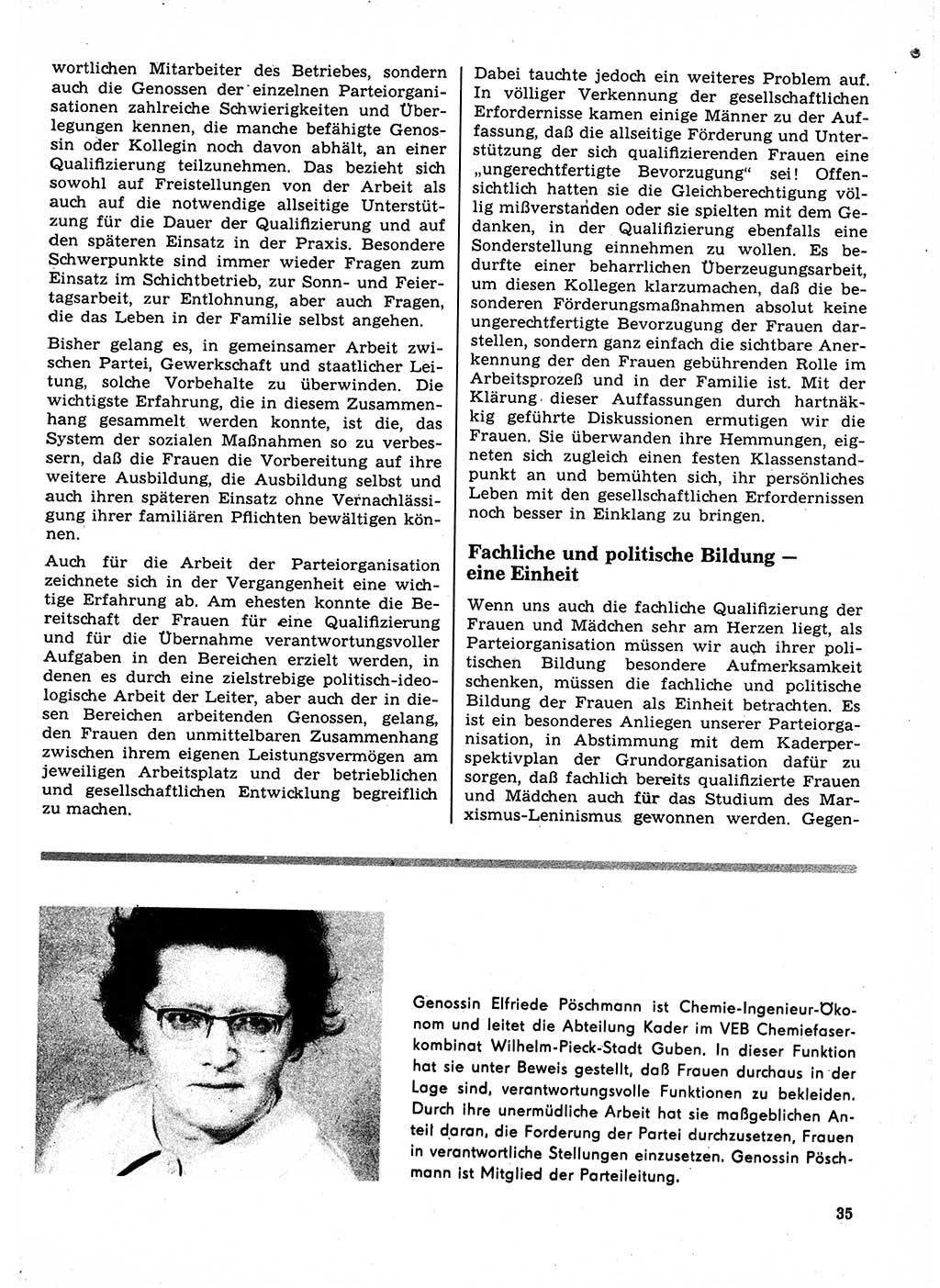 Neuer Weg (NW), Organ des Zentralkomitees (ZK) der SED (Sozialistische Einheitspartei Deutschlands) für Fragen des Parteilebens, 23. Jahrgang [Deutsche Demokratische Republik (DDR)] 1968, Seite 35 (NW ZK SED DDR 1968, S. 35)