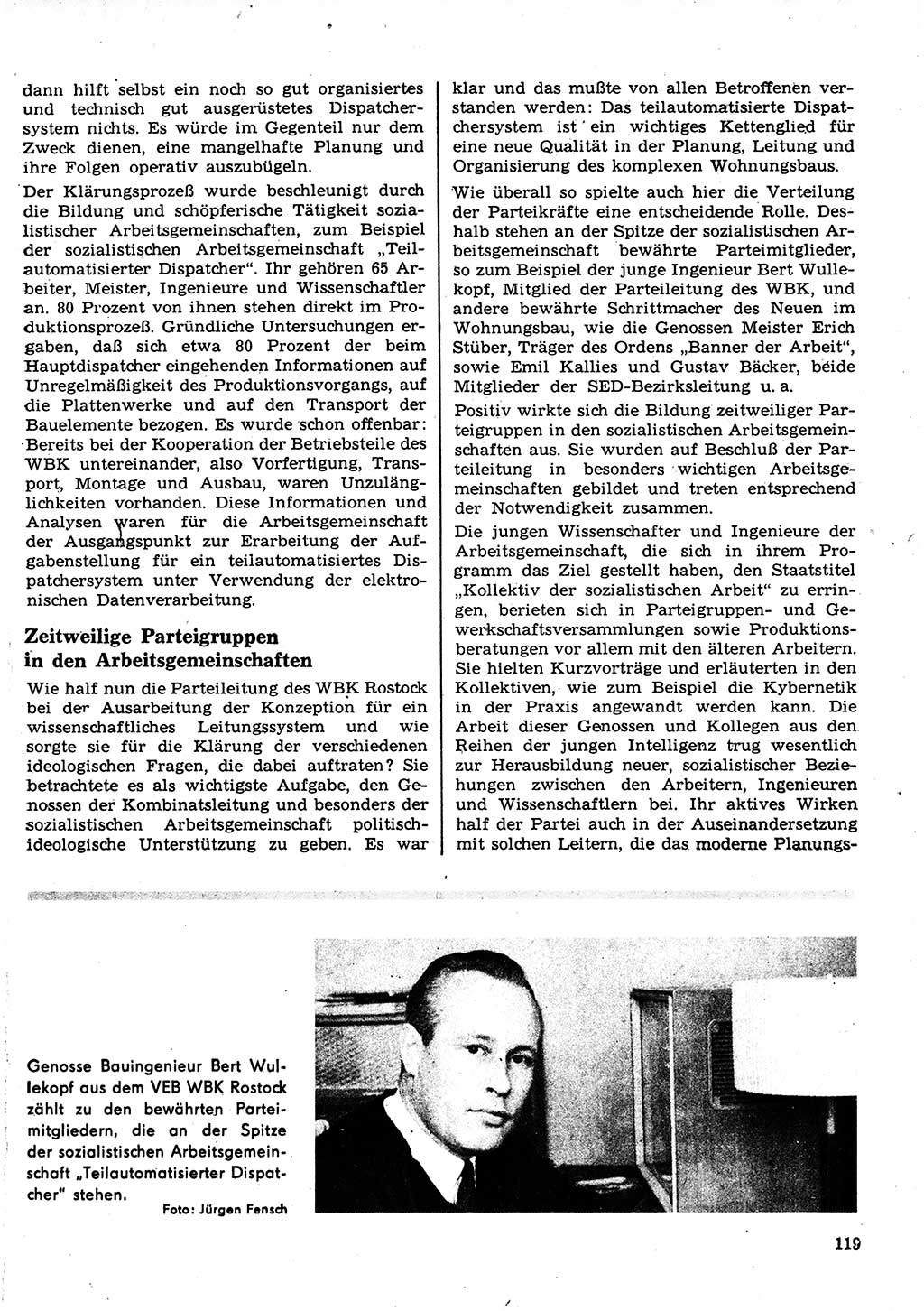 Neuer Weg (NW), Organ des Zentralkomitees (ZK) der SED (Sozialistische Einheitspartei Deutschlands) für Fragen des Parteilebens, 23. Jahrgang [Deutsche Demokratische Republik (DDR)] 1968, Seite 119 (NW ZK SED DDR 1968, S. 119)