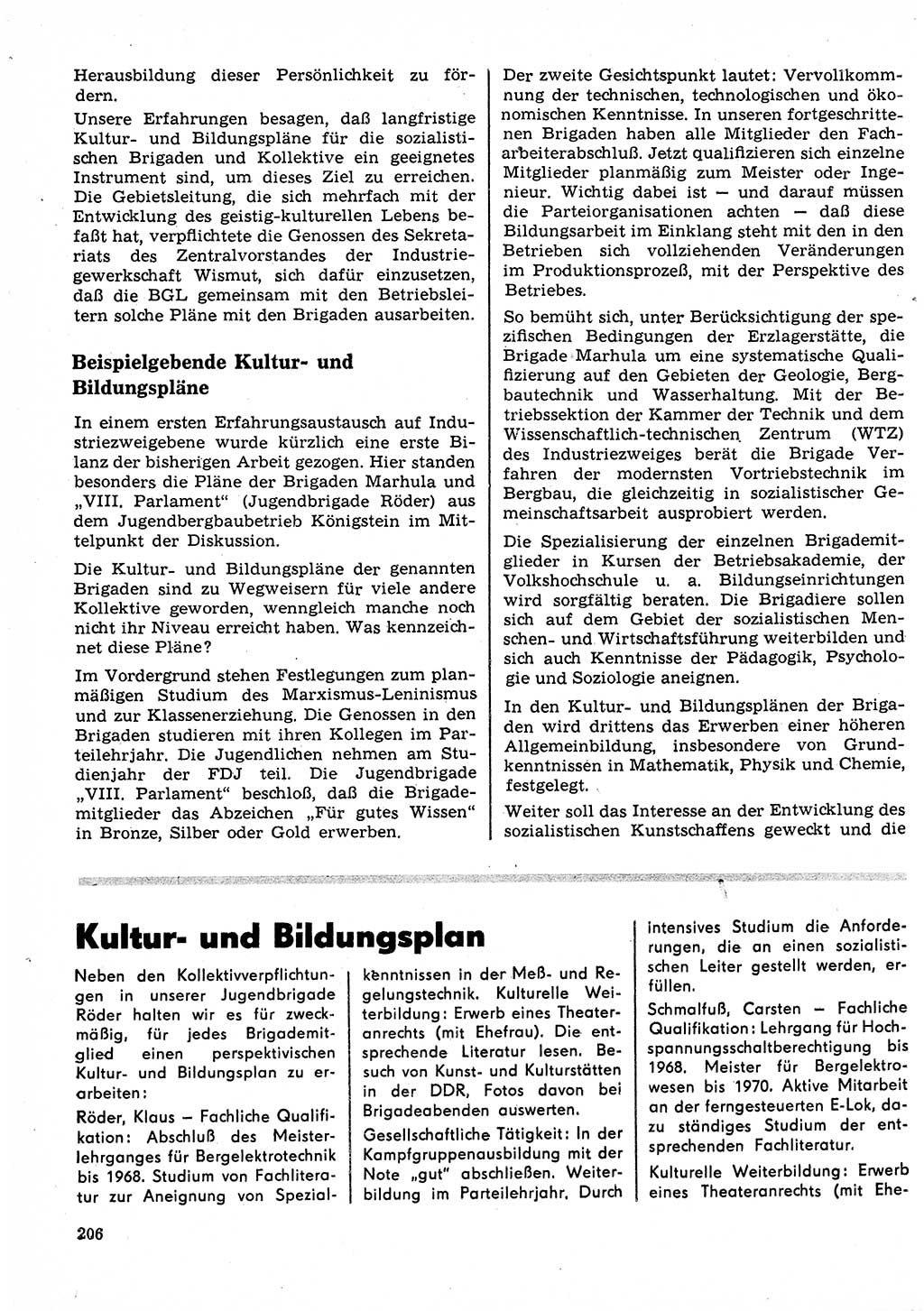 Neuer Weg (NW), Organ des Zentralkomitees (ZK) der SED (Sozialistische Einheitspartei Deutschlands) für Fragen des Parteilebens, 23. Jahrgang [Deutsche Demokratische Republik (DDR)] 1968, Seite 206 (NW ZK SED DDR 1968, S. 206)