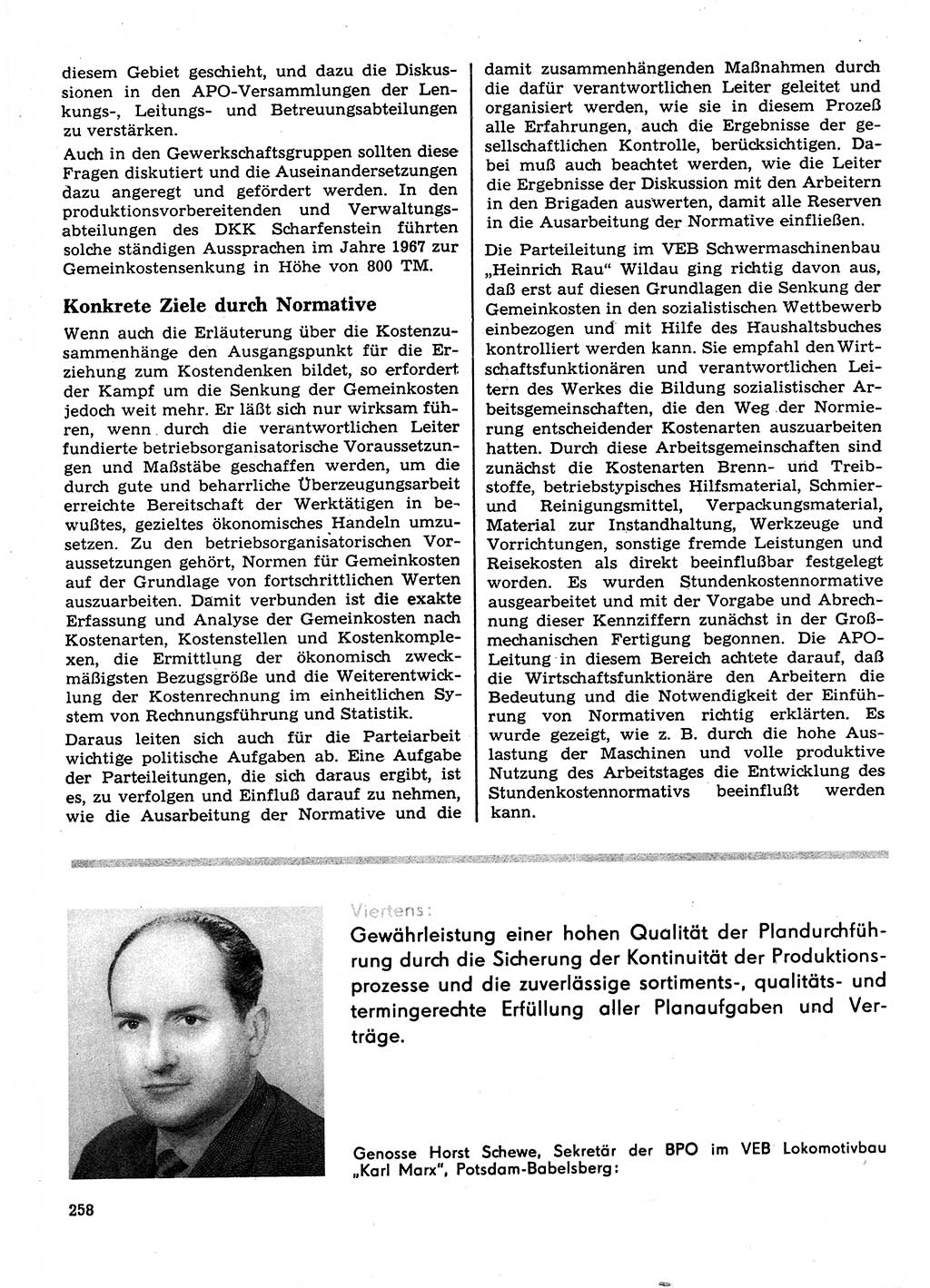 Neuer Weg (NW), Organ des Zentralkomitees (ZK) der SED (Sozialistische Einheitspartei Deutschlands) für Fragen des Parteilebens, 23. Jahrgang [Deutsche Demokratische Republik (DDR)] 1968, Seite 258 (NW ZK SED DDR 1968, S. 258)