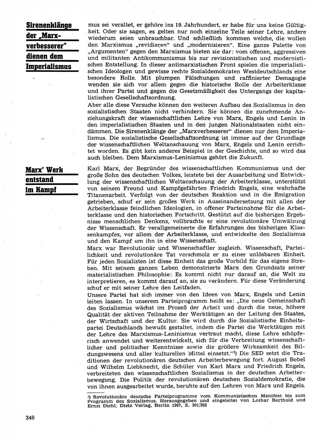 Neuer Weg (NW), Organ des Zentralkomitees (ZK) der SED (Sozialistische Einheitspartei Deutschlands) für Fragen des Parteilebens, 23. Jahrgang [Deutsche Demokratische Republik (DDR)] 1968, Seite 340 (NW ZK SED DDR 1968, S. 340)