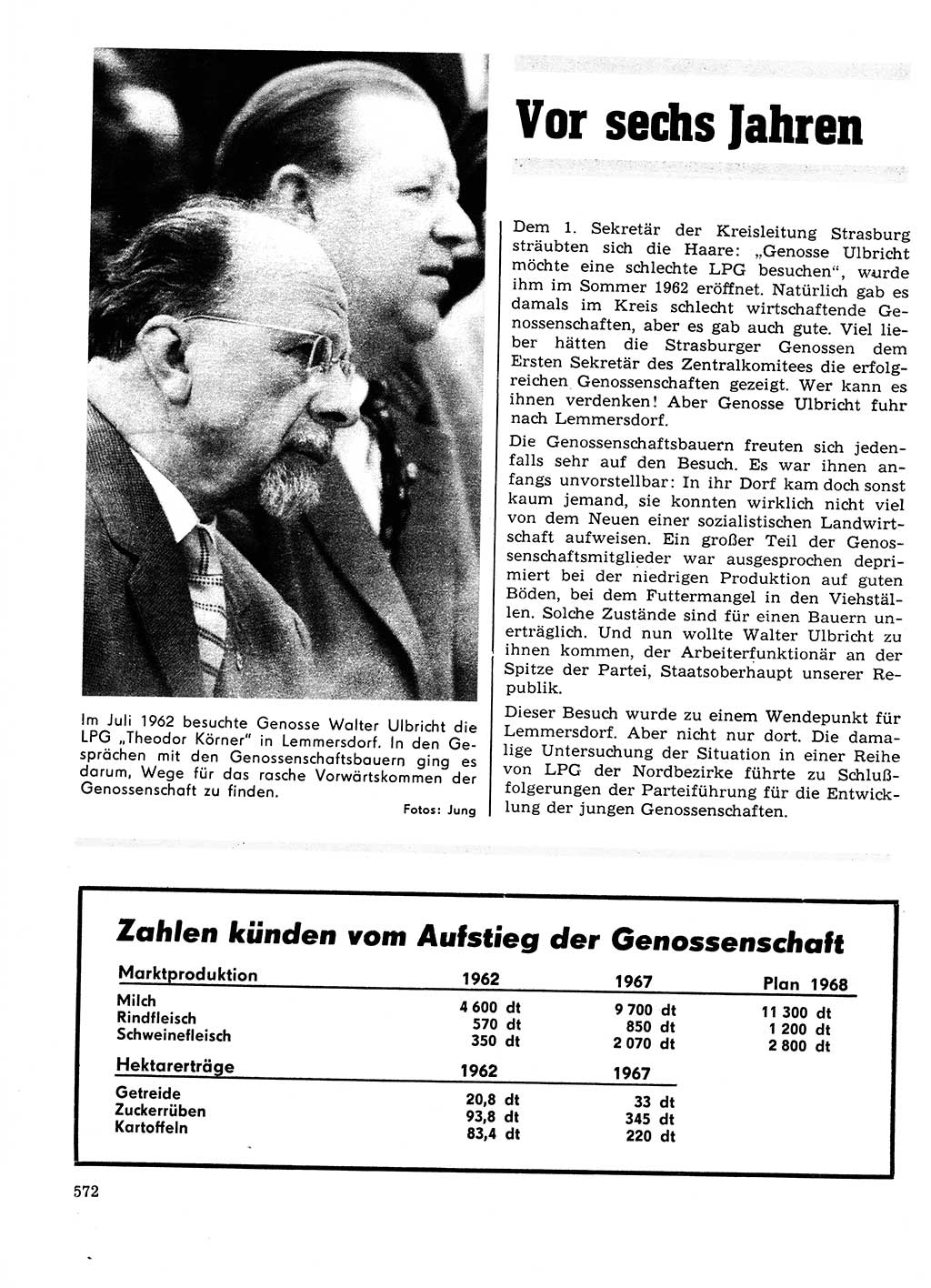 Neuer Weg (NW), Organ des Zentralkomitees (ZK) der SED (Sozialistische Einheitspartei Deutschlands) für Fragen des Parteilebens, 23. Jahrgang [Deutsche Demokratische Republik (DDR)] 1968, Seite 572 (NW ZK SED DDR 1968, S. 572)