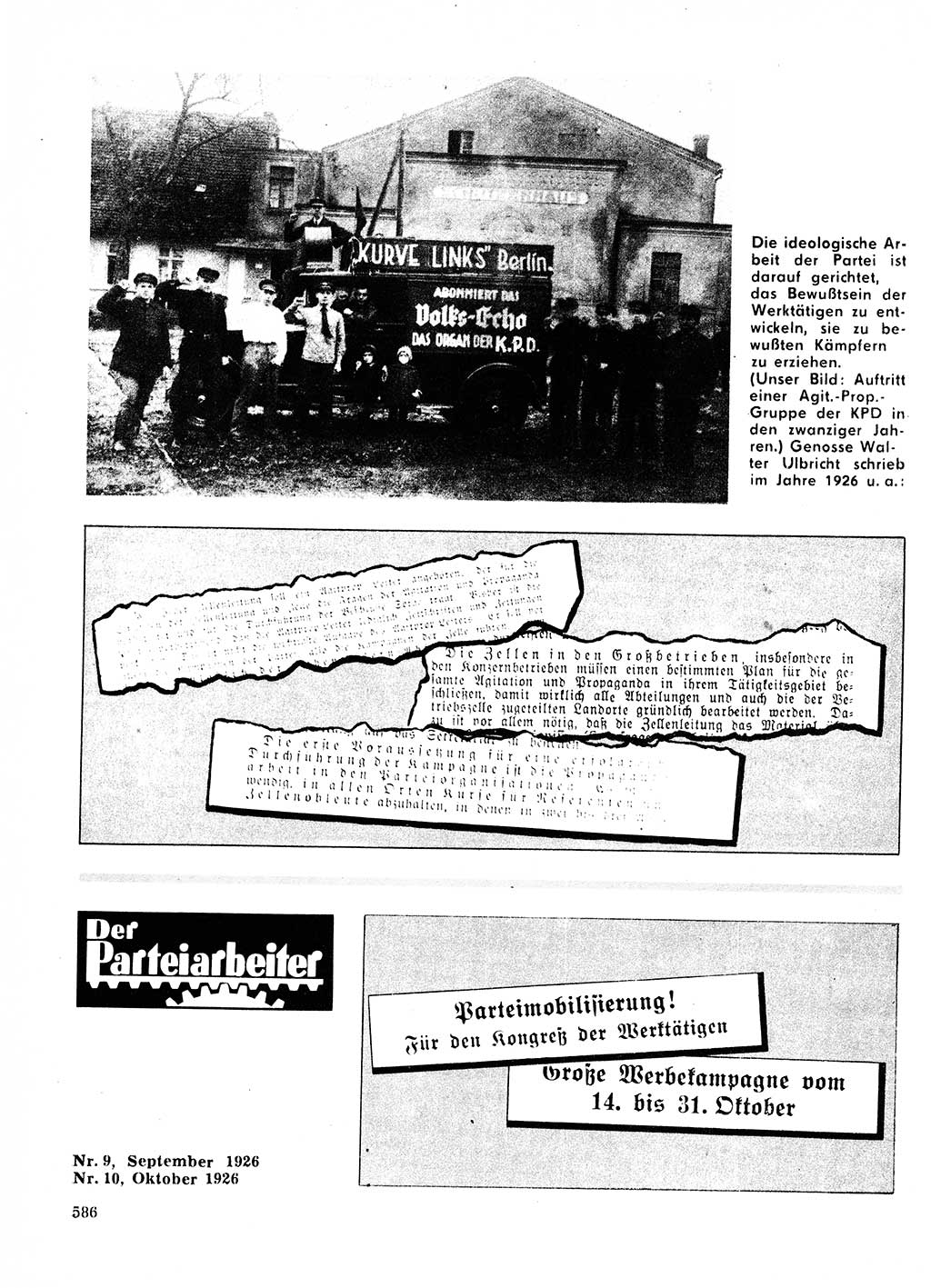 Neuer Weg (NW), Organ des Zentralkomitees (ZK) der SED (Sozialistische Einheitspartei Deutschlands) für Fragen des Parteilebens, 23. Jahrgang [Deutsche Demokratische Republik (DDR)] 1968, Seite 586 (NW ZK SED DDR 1968, S. 586)