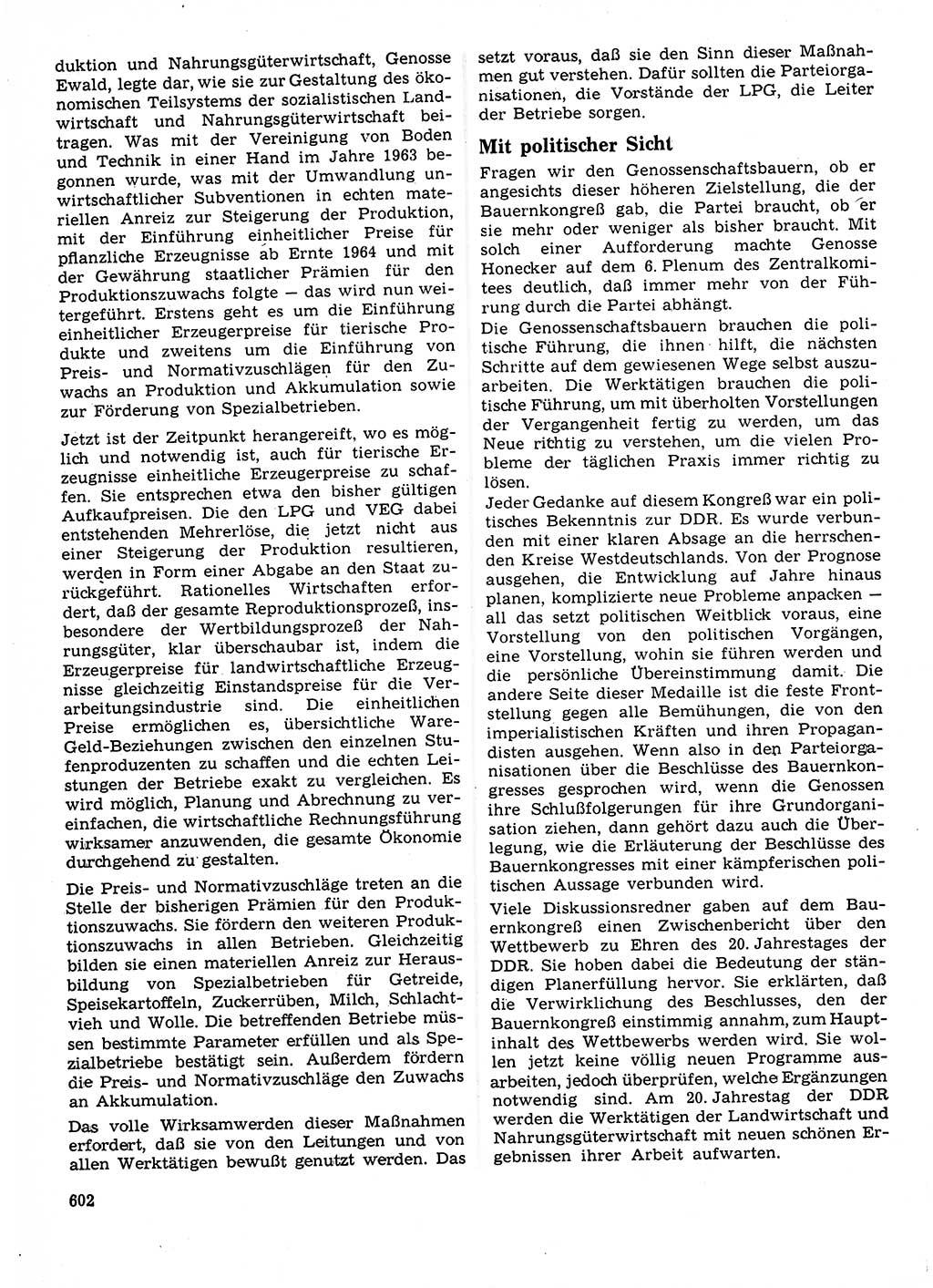 Neuer Weg (NW), Organ des Zentralkomitees (ZK) der SED (Sozialistische Einheitspartei Deutschlands) für Fragen des Parteilebens, 23. Jahrgang [Deutsche Demokratische Republik (DDR)] 1968, Seite 602 (NW ZK SED DDR 1968, S. 602)