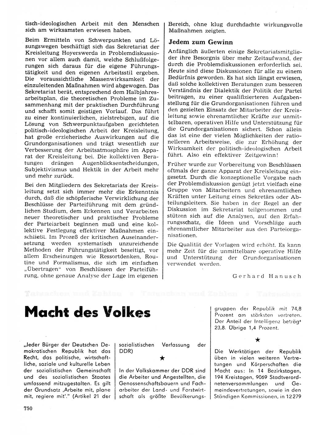 Neuer Weg (NW), Organ des Zentralkomitees (ZK) der SED (Sozialistische Einheitspartei Deutschlands) für Fragen des Parteilebens, 23. Jahrgang [Deutsche Demokratische Republik (DDR)] 1968, Seite 750 (NW ZK SED DDR 1968, S. 750)