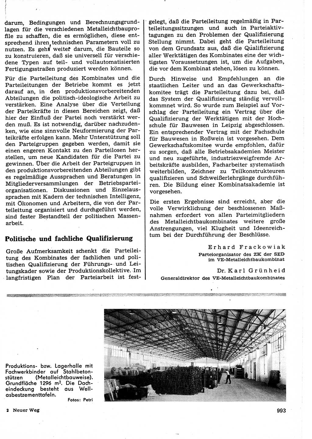 Neuer Weg (NW), Organ des Zentralkomitees (ZK) der SED (Sozialistische Einheitspartei Deutschlands) für Fragen des Parteilebens, 23. Jahrgang [Deutsche Demokratische Republik (DDR)] 1968, Seite 977 (NW ZK SED DDR 1968, S. 977)