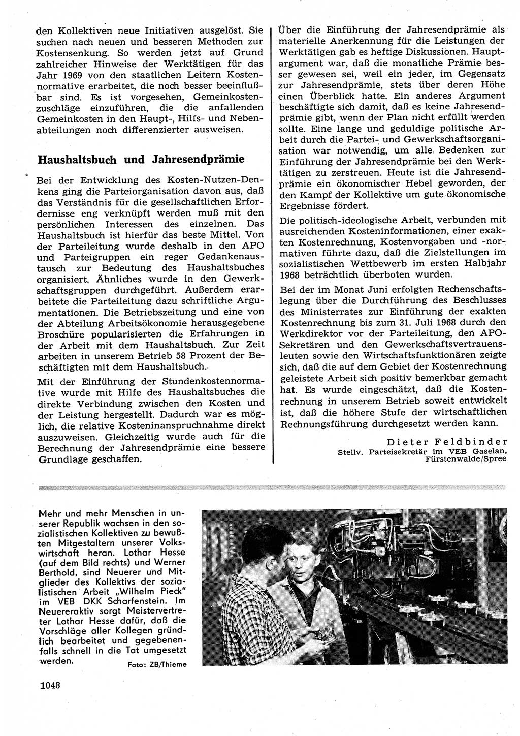 Neuer Weg (NW), Organ des Zentralkomitees (ZK) der SED (Sozialistische Einheitspartei Deutschlands) für Fragen des Parteilebens, 23. Jahrgang [Deutsche Demokratische Republik (DDR)] 1968, Seite 1032 (NW ZK SED DDR 1968, S. 1032)