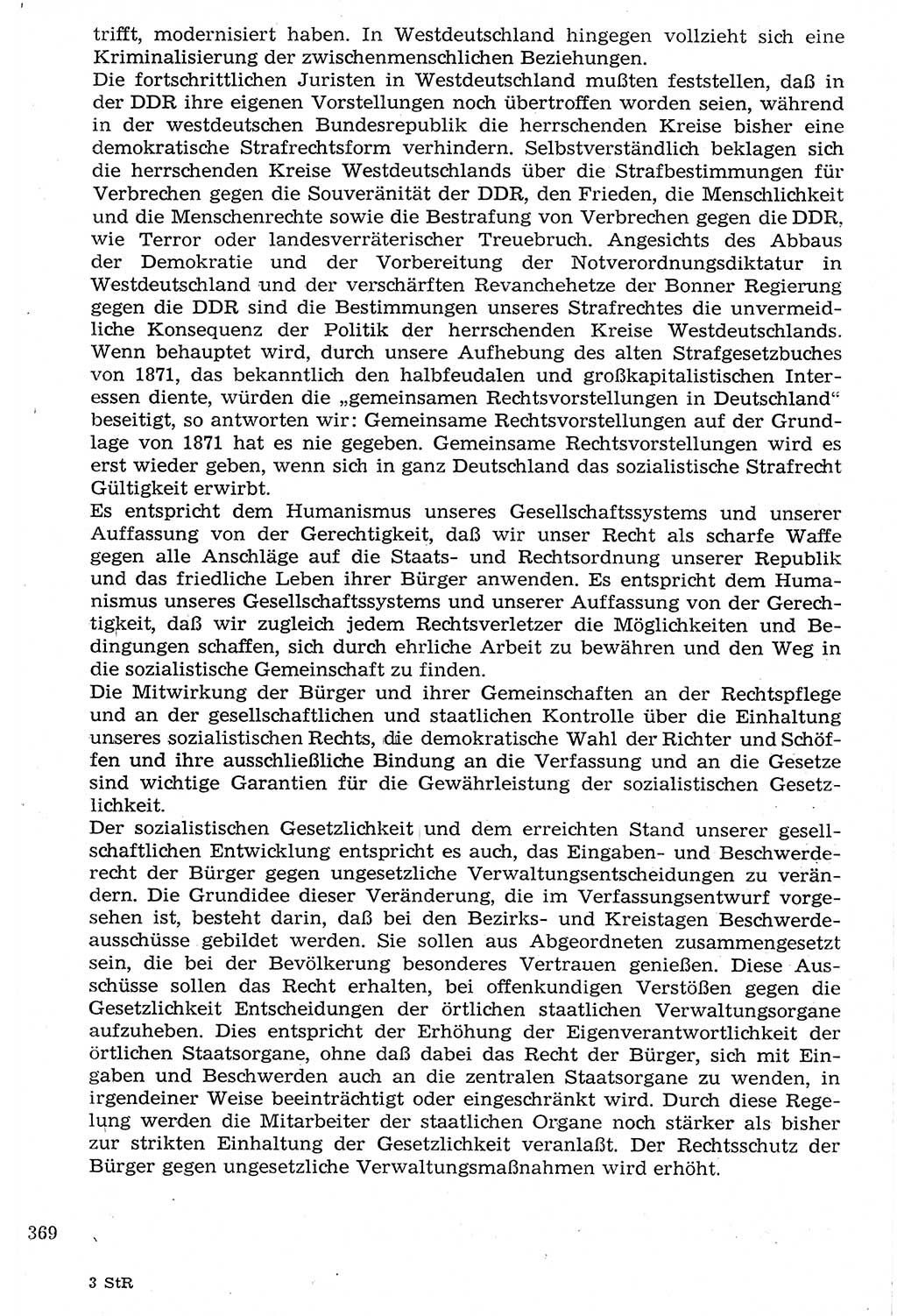 Staat und Recht (StuR), 17. Jahrgang [Deutsche Demokratische Republik (DDR)] 1968, Seite 369 (StuR DDR 1968, S. 369)