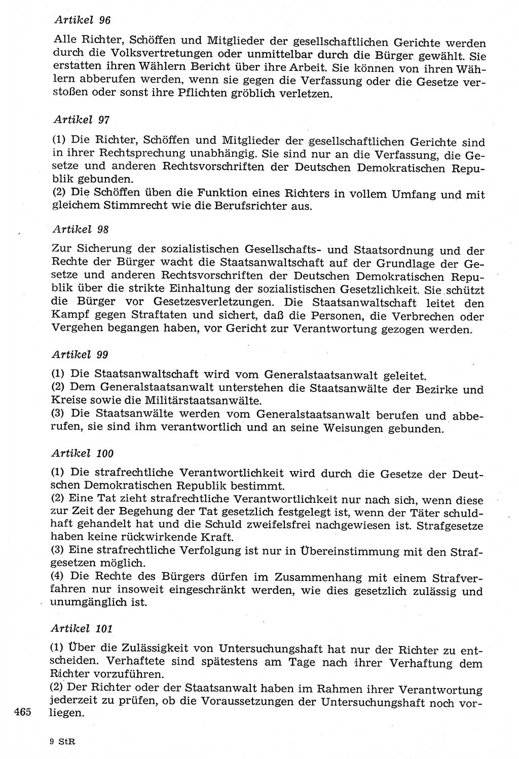 Staat und Recht (StuR), 17. Jahrgang [Deutsche Demokratische Republik (DDR)] 1968, Seite 465 (StuR DDR 1968, S. 465)