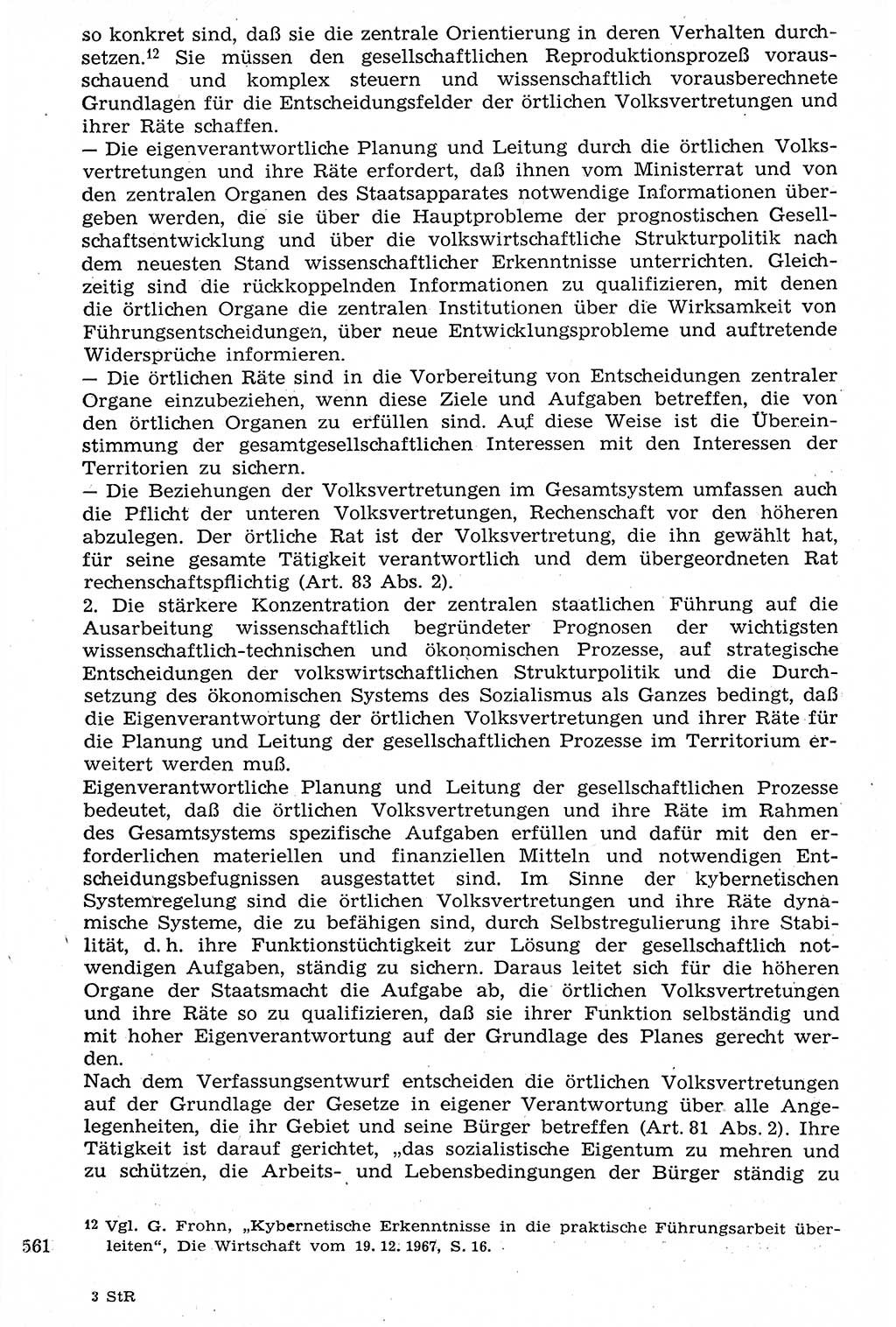 Staat und Recht (StuR), 17. Jahrgang [Deutsche Demokratische Republik (DDR)] 1968, Seite 561 (StuR DDR 1968, S. 561)