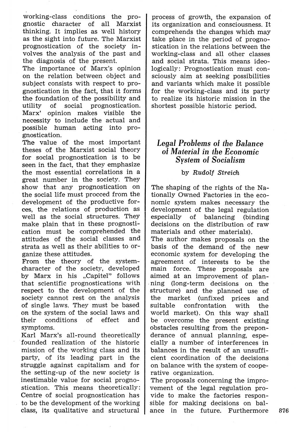 Staat und Recht (StuR), 17. Jahrgang [Deutsche Demokratische Republik (DDR)] 1968, Seite 876 (StuR DDR 1968, S. 876)