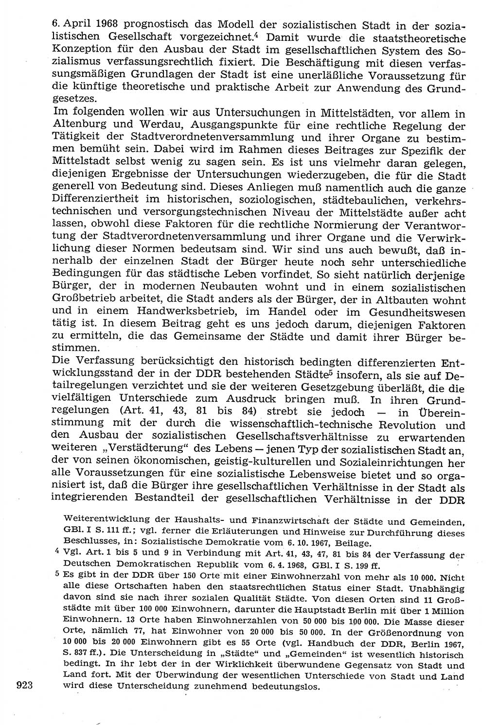 Staat und Recht (StuR), 17. Jahrgang [Deutsche Demokratische Republik (DDR)] 1968, Seite 923 (StuR DDR 1968, S. 923)