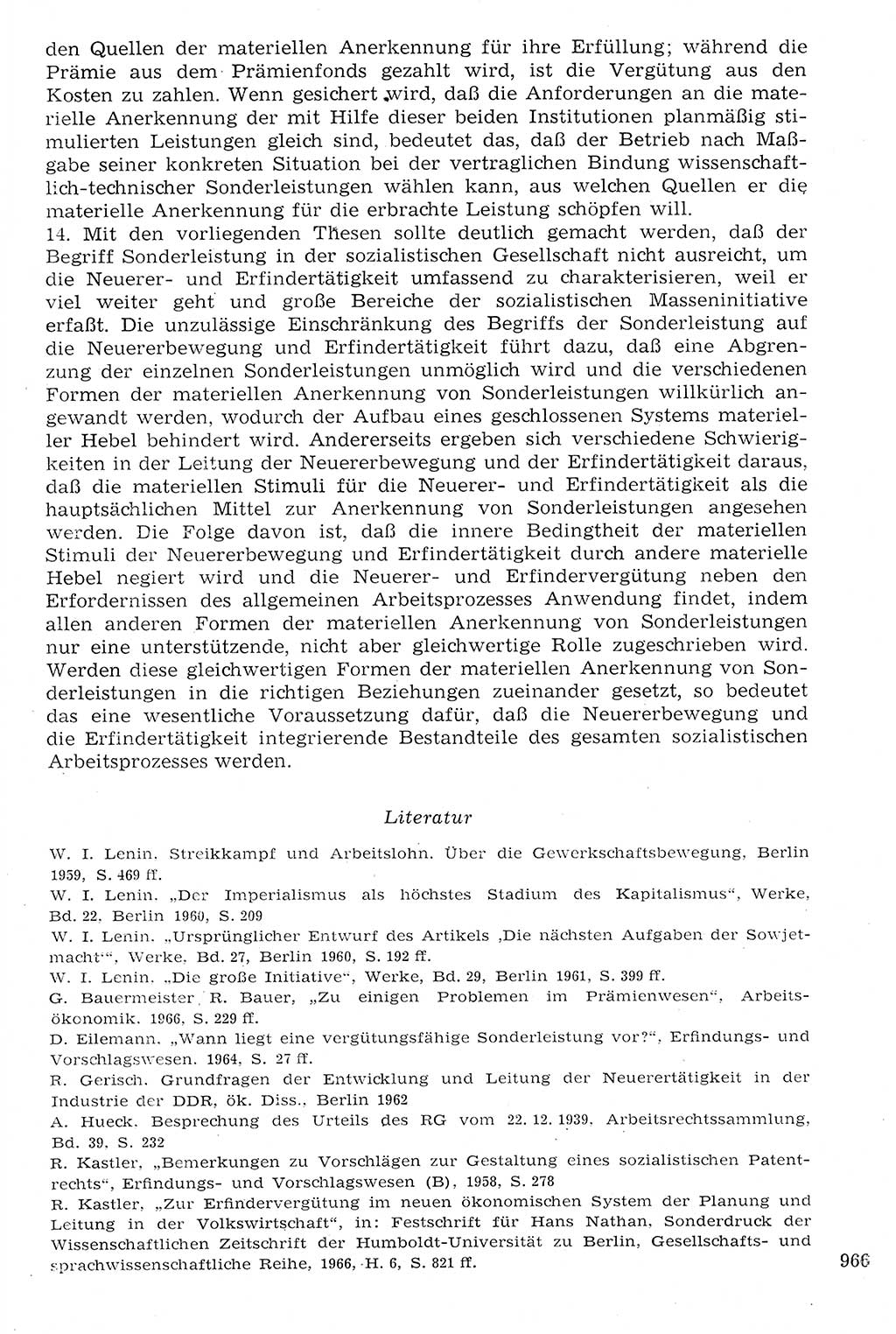 Staat und Recht (StuR), 17. Jahrgang [Deutsche Demokratische Republik (DDR)] 1968, Seite 966 (StuR DDR 1968, S. 966)