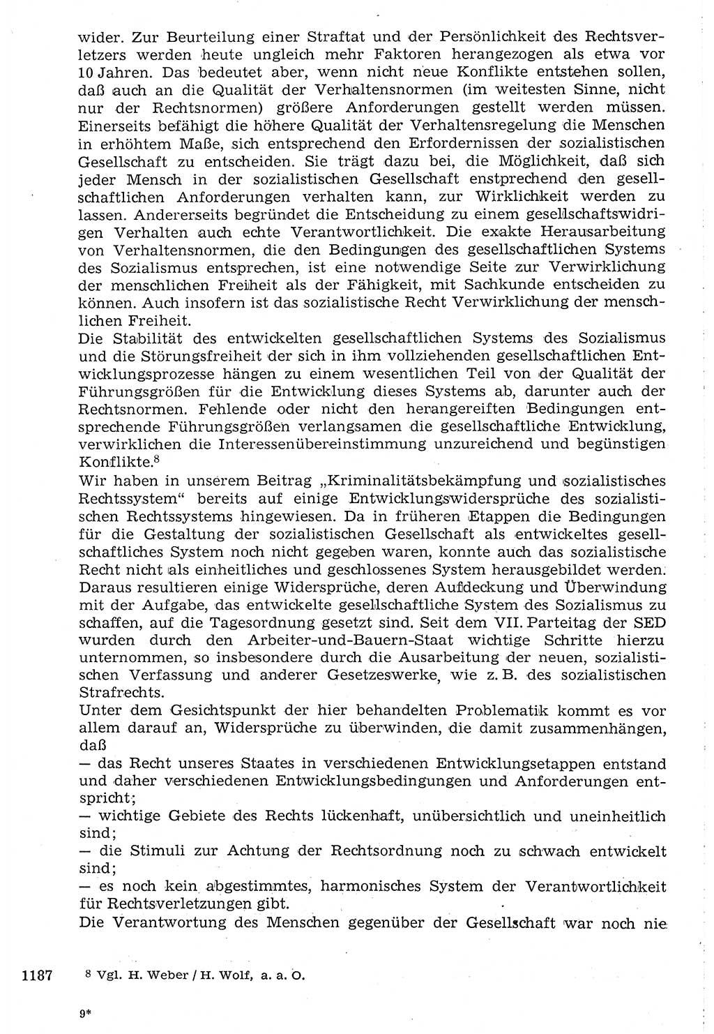Staat und Recht (StuR), 17. Jahrgang [Deutsche Demokratische Republik (DDR)] 1968, Seite 1187 (StuR DDR 1968, S. 1187)