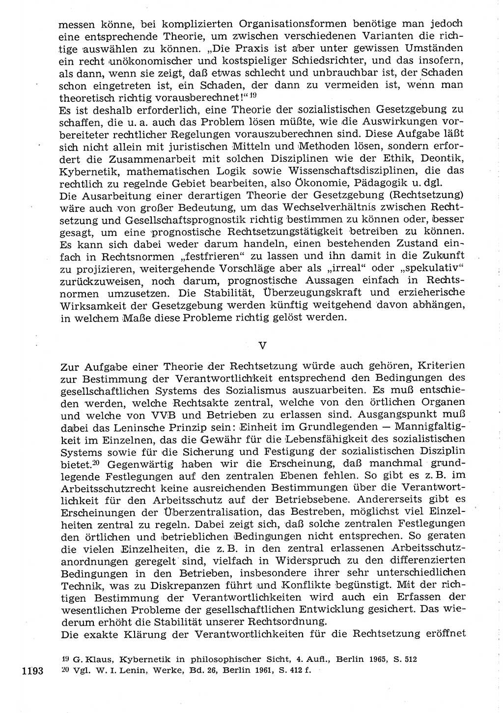 Staat und Recht (StuR), 17. Jahrgang [Deutsche Demokratische Republik (DDR)] 1968, Seite 1193 (StuR DDR 1968, S. 1193)