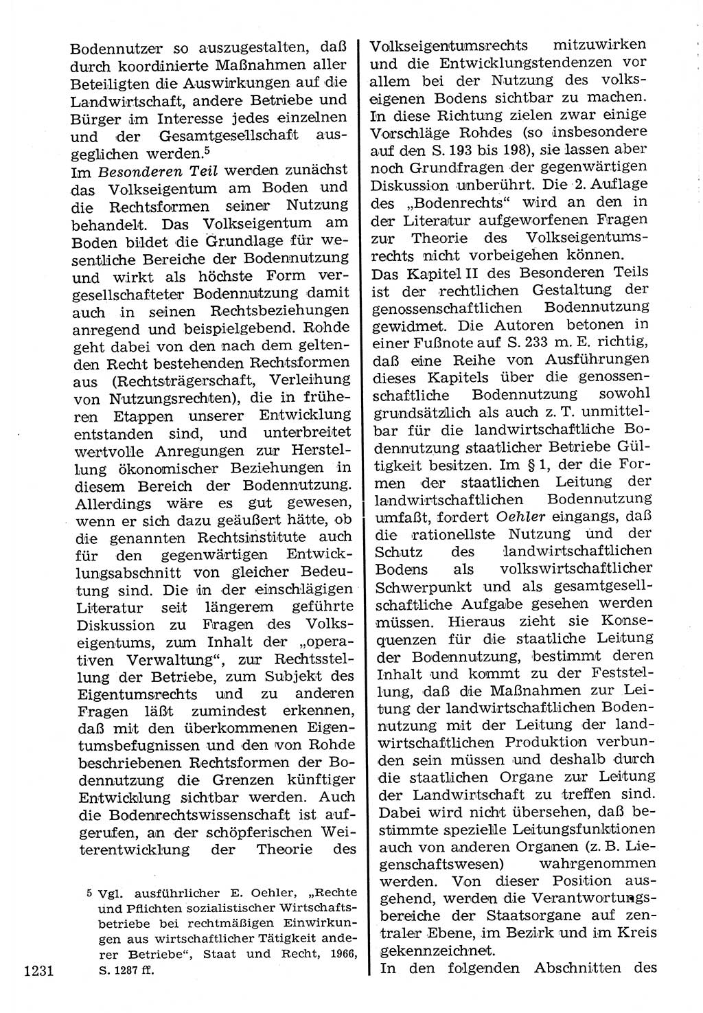 Staat und Recht (StuR), 17. Jahrgang [Deutsche Demokratische Republik (DDR)] 1968, Seite 1231 (StuR DDR 1968, S. 1231)