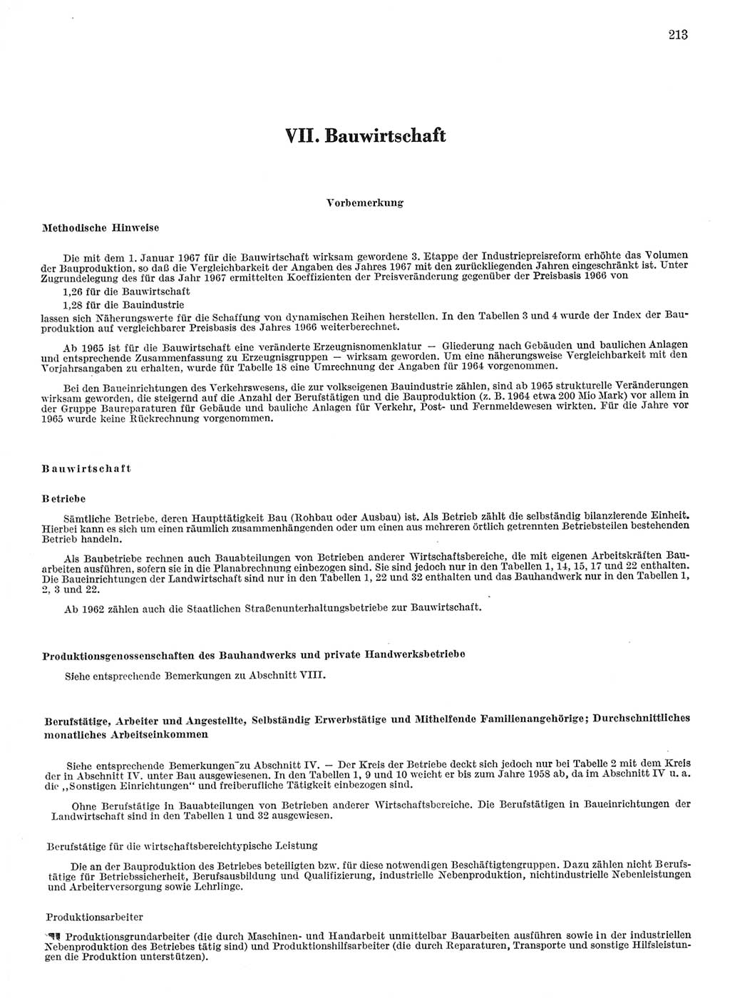 Statistisches Jahrbuch der Deutschen Demokratischen Republik (DDR) 1968, Seite 213 (Stat. Jb. DDR 1968, S. 213)