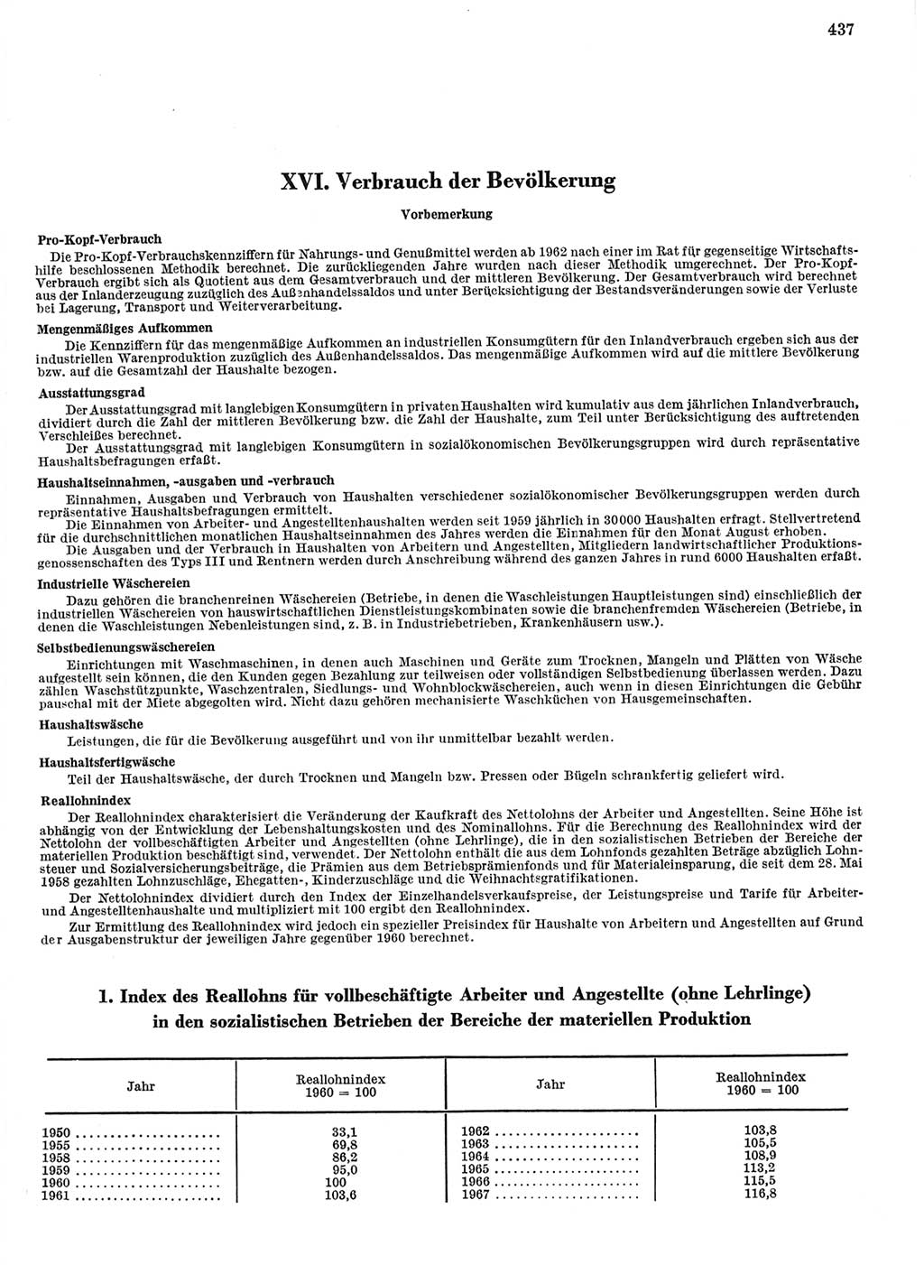 Statistisches Jahrbuch der Deutschen Demokratischen Republik (DDR) 1968, Seite 437 (Stat. Jb. DDR 1968, S. 437)