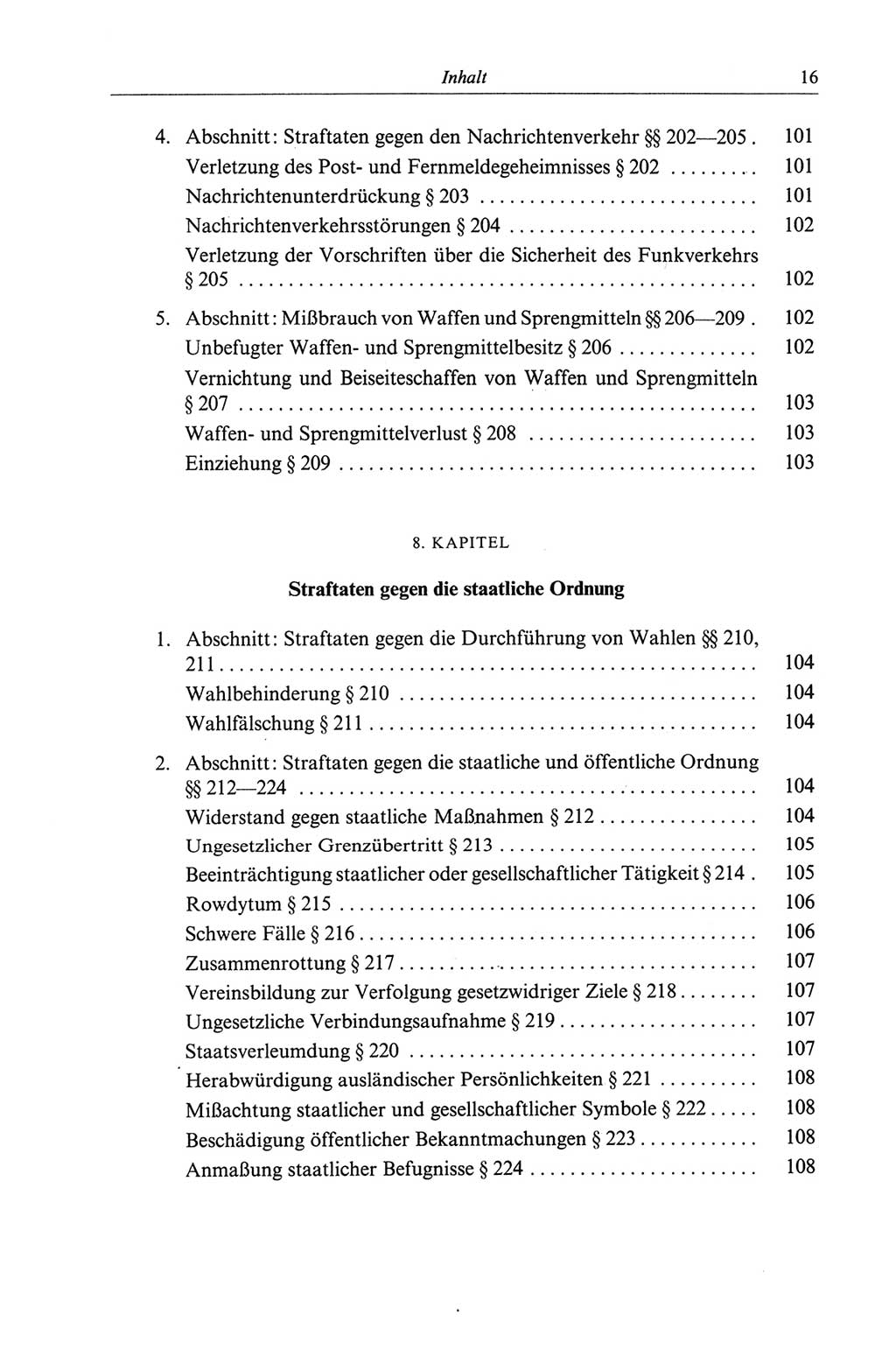 Strafgesetzbuch (StGB) der Deutschen Demokratischen Republik (DDR) und angrenzende Gesetze und Bestimmungen 1968, Seite 16 (StGB Ges. Best. DDR 1968, S. 16)