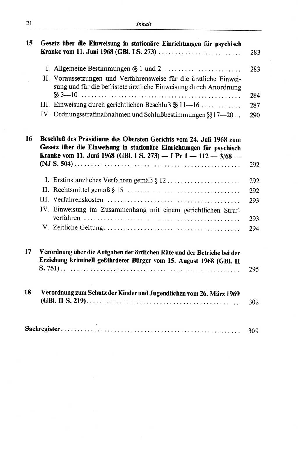 Strafgesetzbuch (StGB) der Deutschen Demokratischen Republik (DDR) und angrenzende Gesetze und Bestimmungen 1968, Seite 21 (StGB Ges. Best. DDR 1968, S. 21)