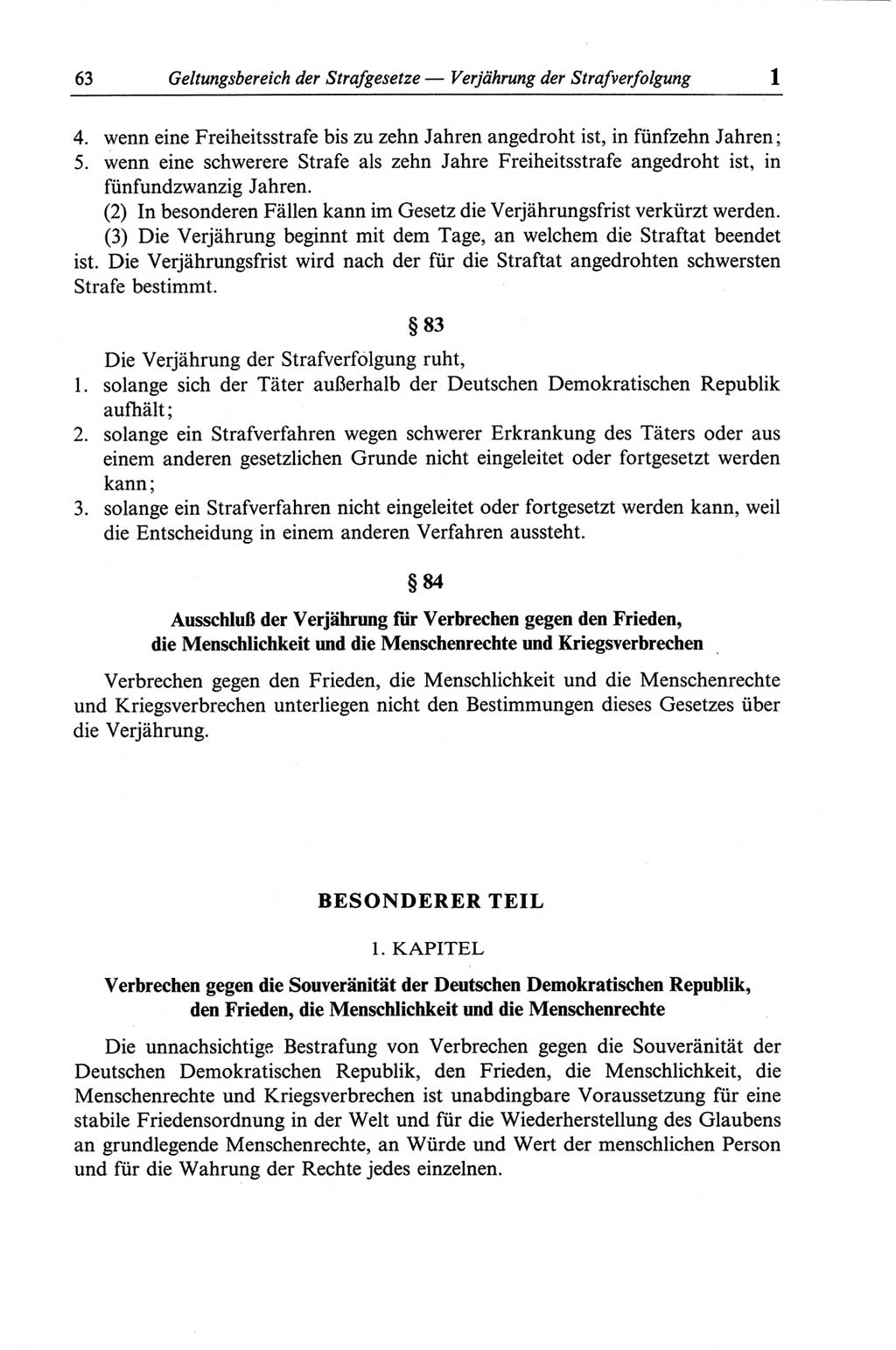 Strafgesetzbuch (StGB) der Deutschen Demokratischen Republik (DDR) und angrenzende Gesetze und Bestimmungen 1968, Seite 63 (StGB Ges. Best. DDR 1968, S. 63)