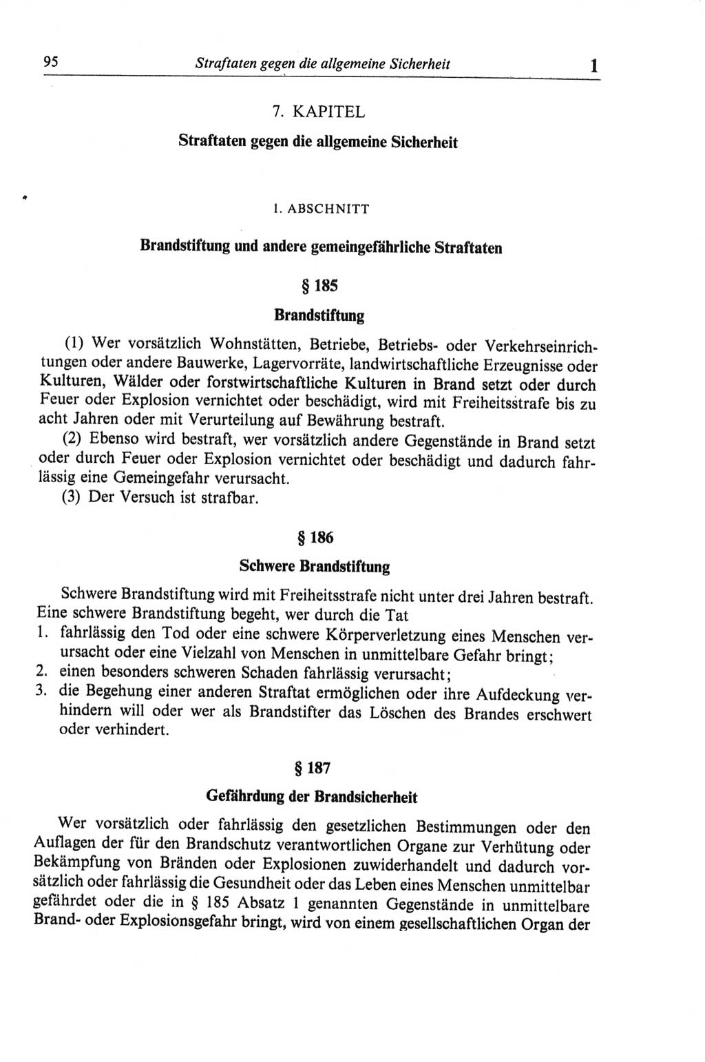 Strafgesetzbuch (StGB) der Deutschen Demokratischen Republik (DDR) und angrenzende Gesetze und Bestimmungen 1968, Seite 95 (StGB Ges. Best. DDR 1968, S. 95)