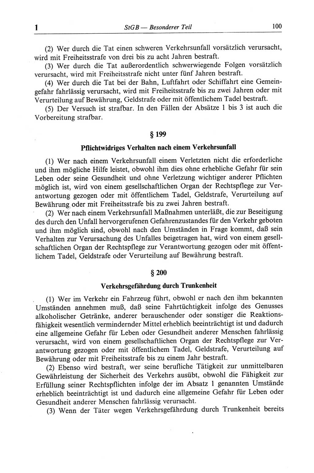 Strafgesetzbuch (StGB) der Deutschen Demokratischen Republik (DDR) und angrenzende Gesetze und Bestimmungen 1968, Seite 100 (StGB Ges. Best. DDR 1968, S. 100)