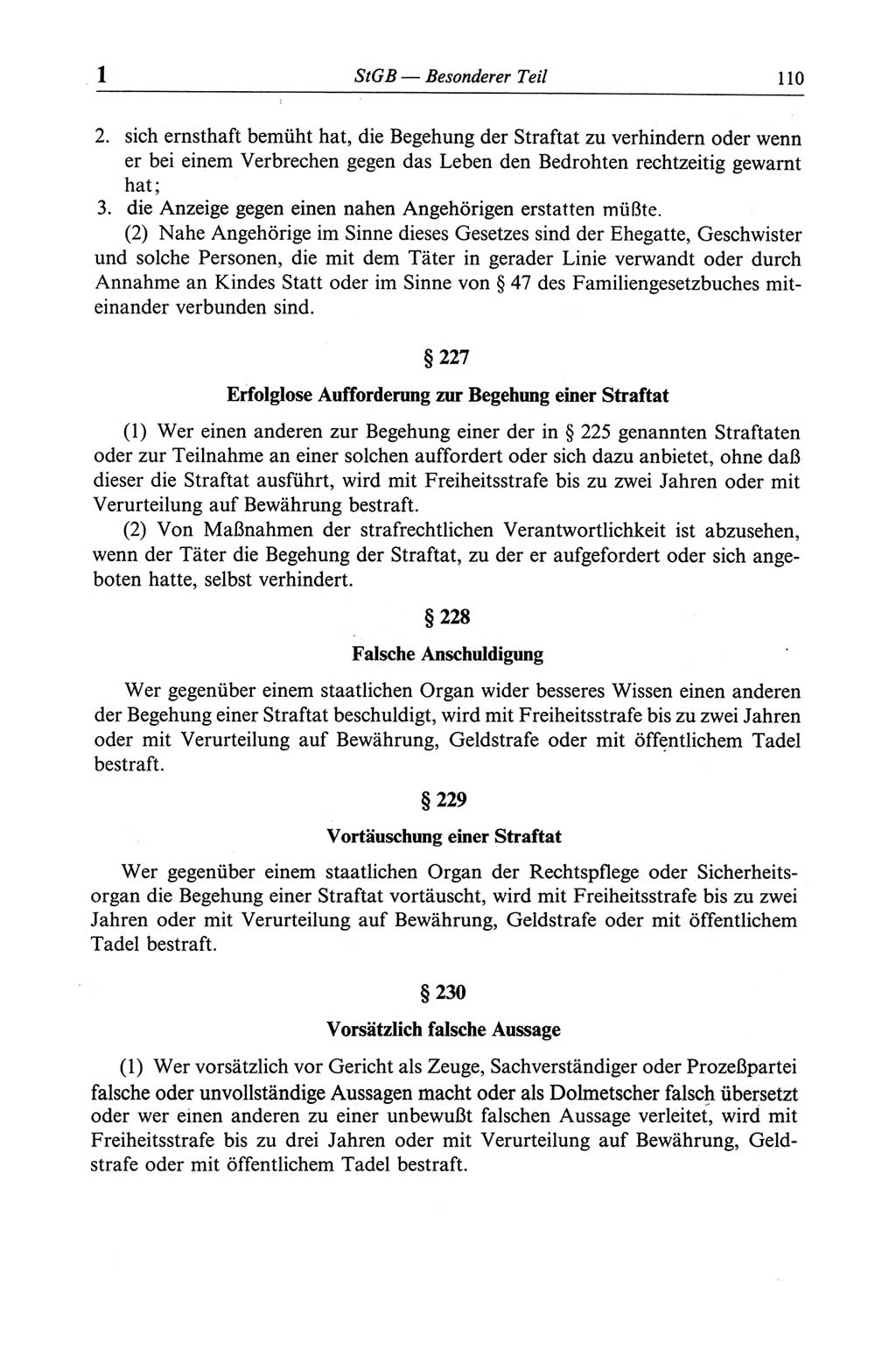 Strafgesetzbuch (StGB) der Deutschen Demokratischen Republik (DDR) und angrenzende Gesetze und Bestimmungen 1968, Seite 110 (StGB Ges. Best. DDR 1968, S. 110)