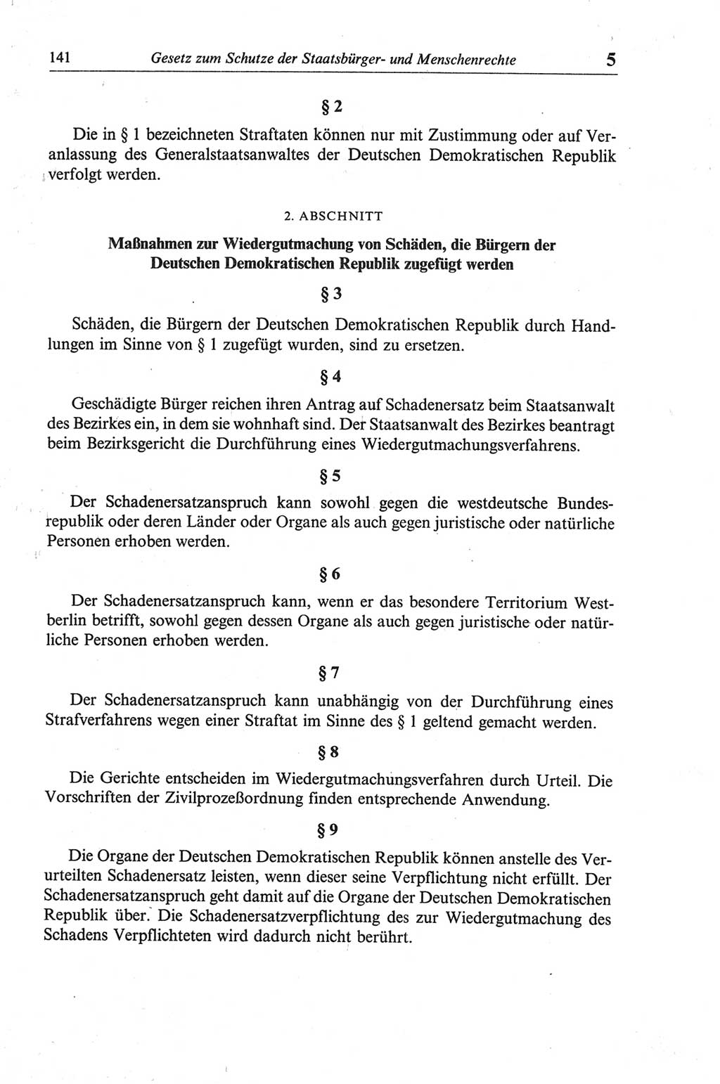 Strafgesetzbuch (StGB) der Deutschen Demokratischen Republik (DDR) und angrenzende Gesetze und Bestimmungen 1968, Seite 141 (StGB Ges. Best. DDR 1968, S. 141)