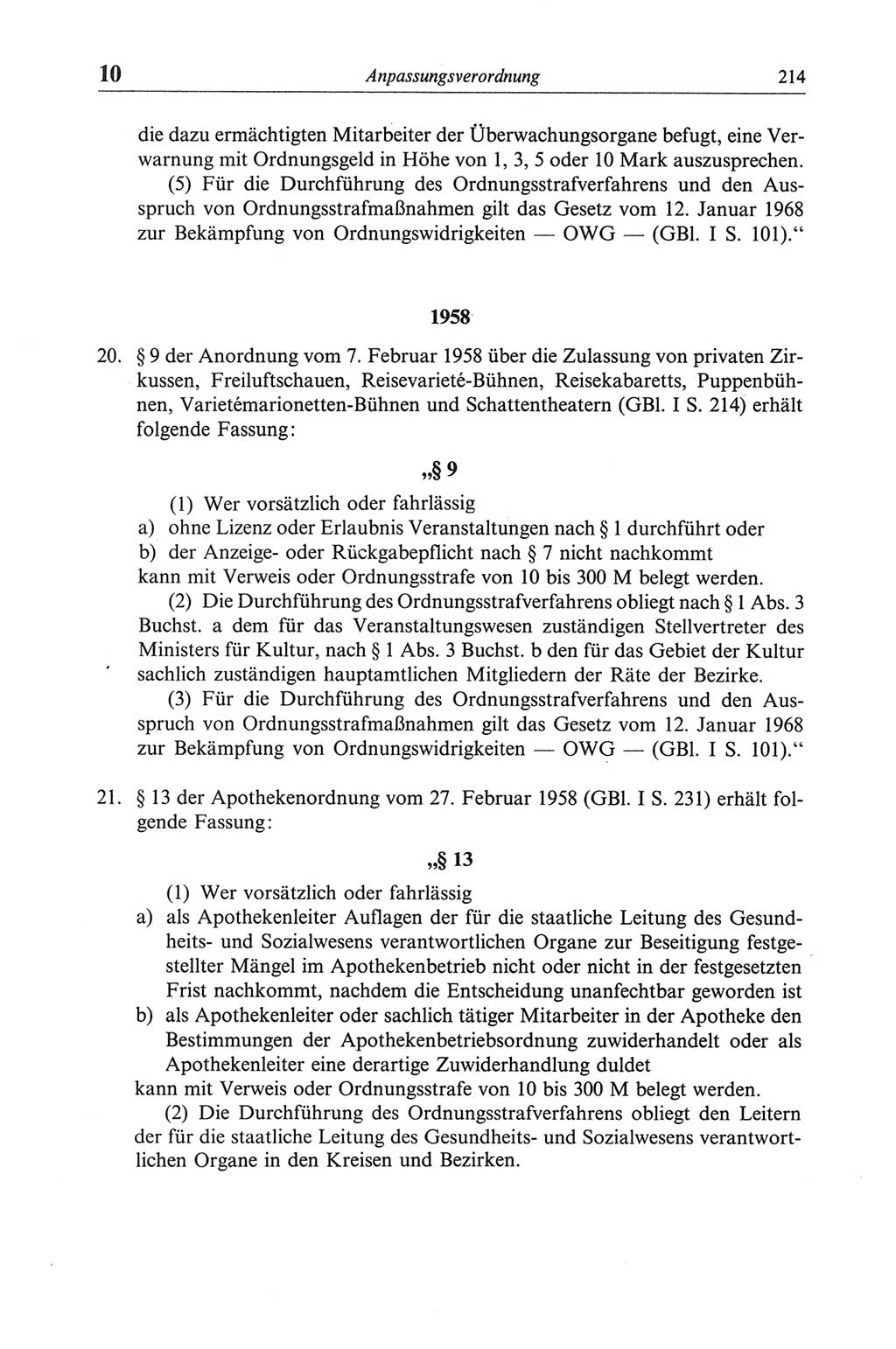 Strafgesetzbuch (StGB) der Deutschen Demokratischen Republik (DDR) und angrenzende Gesetze und Bestimmungen 1968, Seite 214 (StGB Ges. Best. DDR 1968, S. 214)