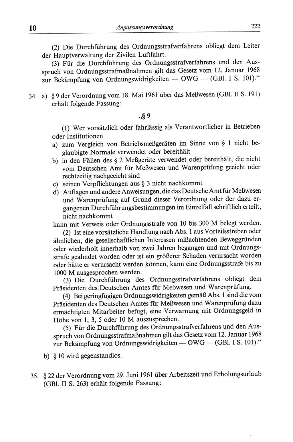 Strafgesetzbuch (StGB) der Deutschen Demokratischen Republik (DDR) und angrenzende Gesetze und Bestimmungen 1968, Seite 222 (StGB Ges. Best. DDR 1968, S. 222)