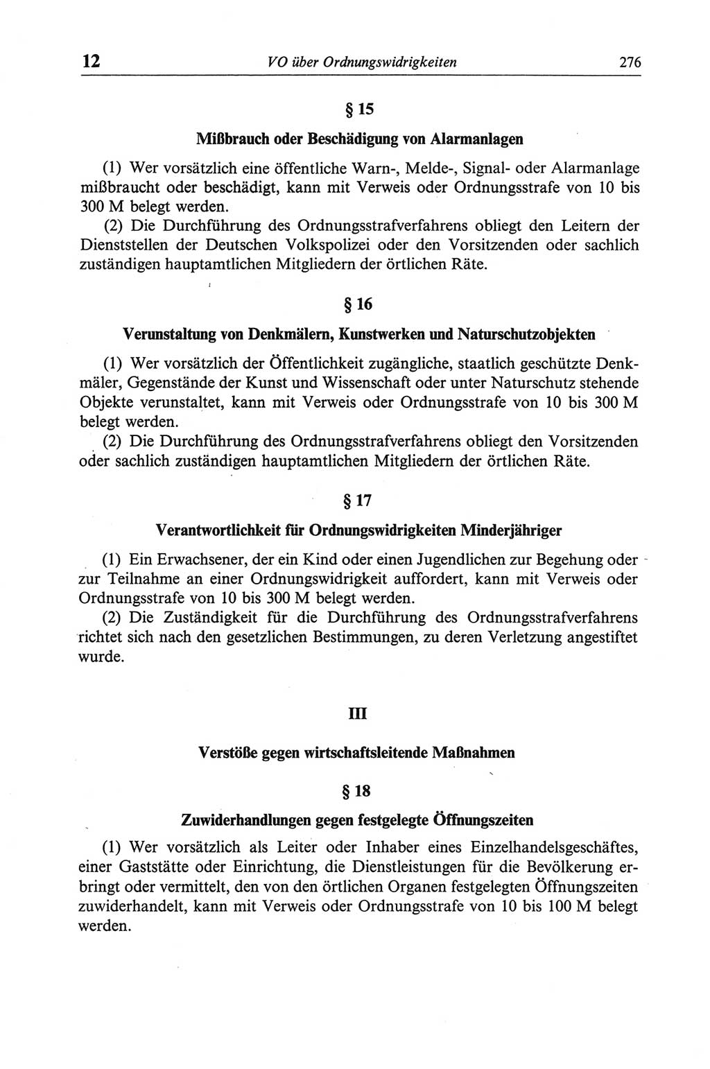 Strafgesetzbuch (StGB) der Deutschen Demokratischen Republik (DDR) und angrenzende Gesetze und Bestimmungen 1968, Seite 276 (StGB Ges. Best. DDR 1968, S. 276)