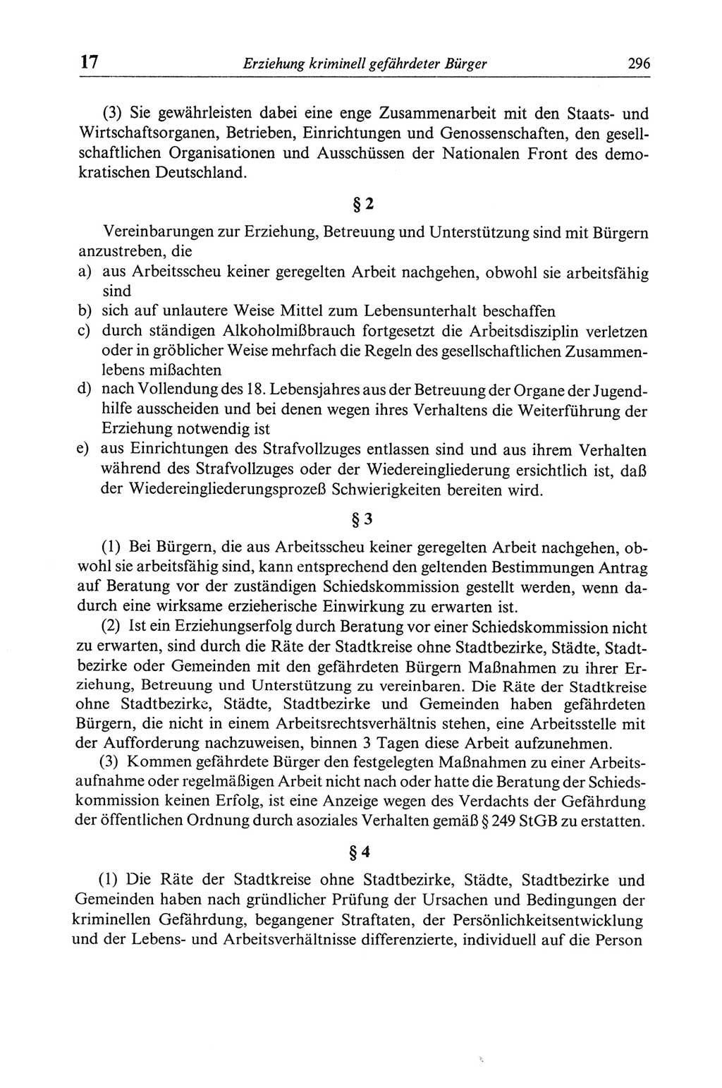 Strafgesetzbuch (StGB) der Deutschen Demokratischen Republik (DDR) und angrenzende Gesetze und Bestimmungen 1968, Seite 296 (StGB Ges. Best. DDR 1968, S. 296)