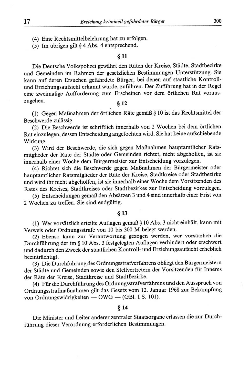 Strafgesetzbuch (StGB) der Deutschen Demokratischen Republik (DDR) und angrenzende Gesetze und Bestimmungen 1968, Seite 300 (StGB Ges. Best. DDR 1968, S. 300)