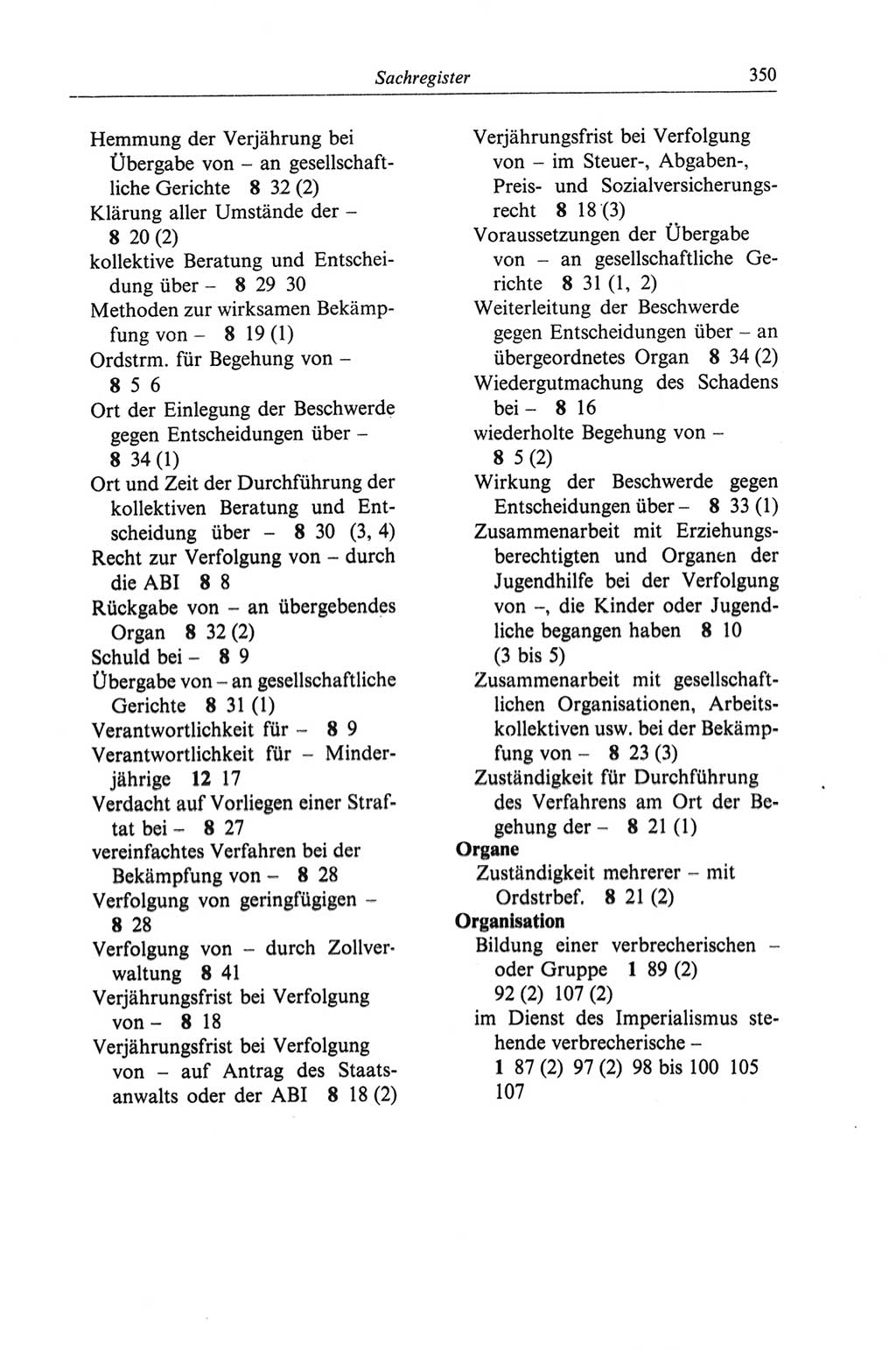 Strafgesetzbuch (StGB) der Deutschen Demokratischen Republik (DDR) und angrenzende Gesetze und Bestimmungen 1968, Seite 350 (StGB Ges. Best. DDR 1968, S. 350)