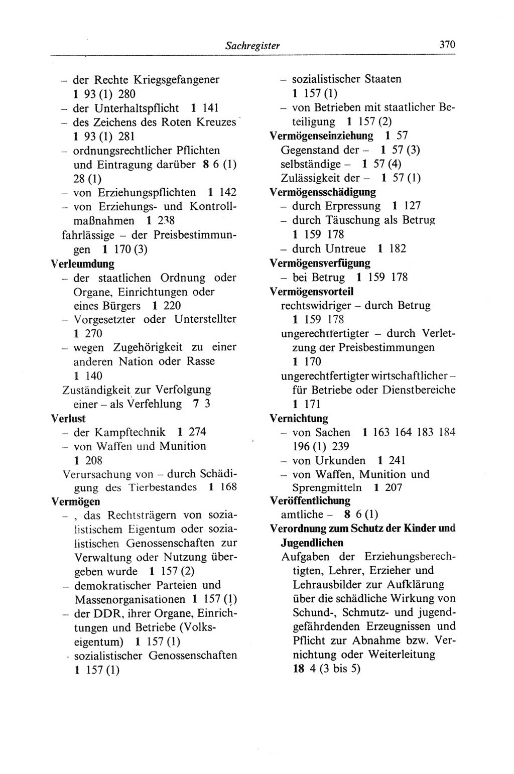 Strafgesetzbuch (StGB) der Deutschen Demokratischen Republik (DDR) und angrenzende Gesetze und Bestimmungen 1968, Seite 370 (StGB Ges. Best. DDR 1968, S. 370)
