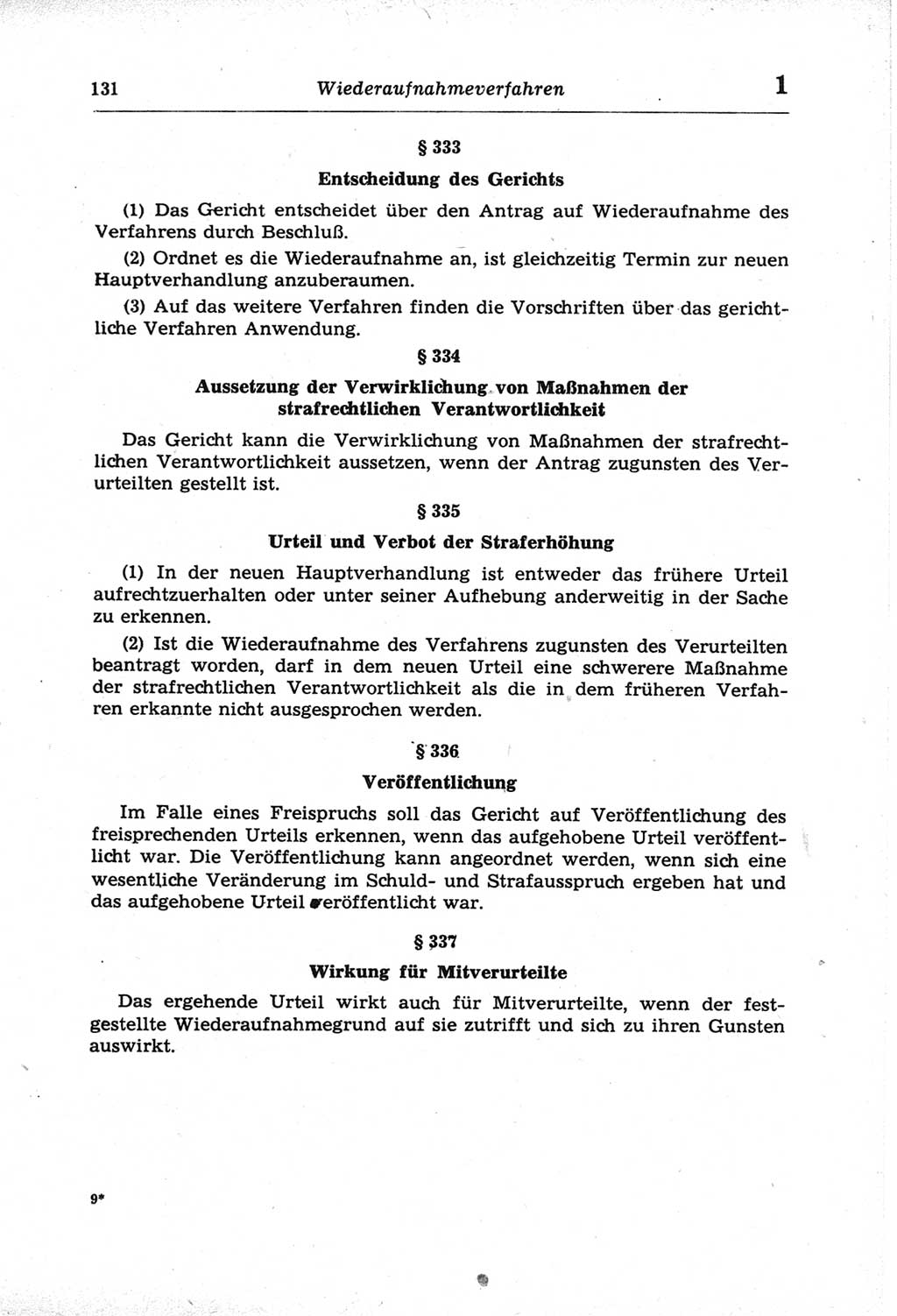 Strafprozeßordnung (StPO) der Deutschen Demokratischen Republik (DDR) und angrenzende Gesetze und Bestimmungen 1968, Seite 131 (StPO Ges. Bstgn. DDR 1968, S. 131)