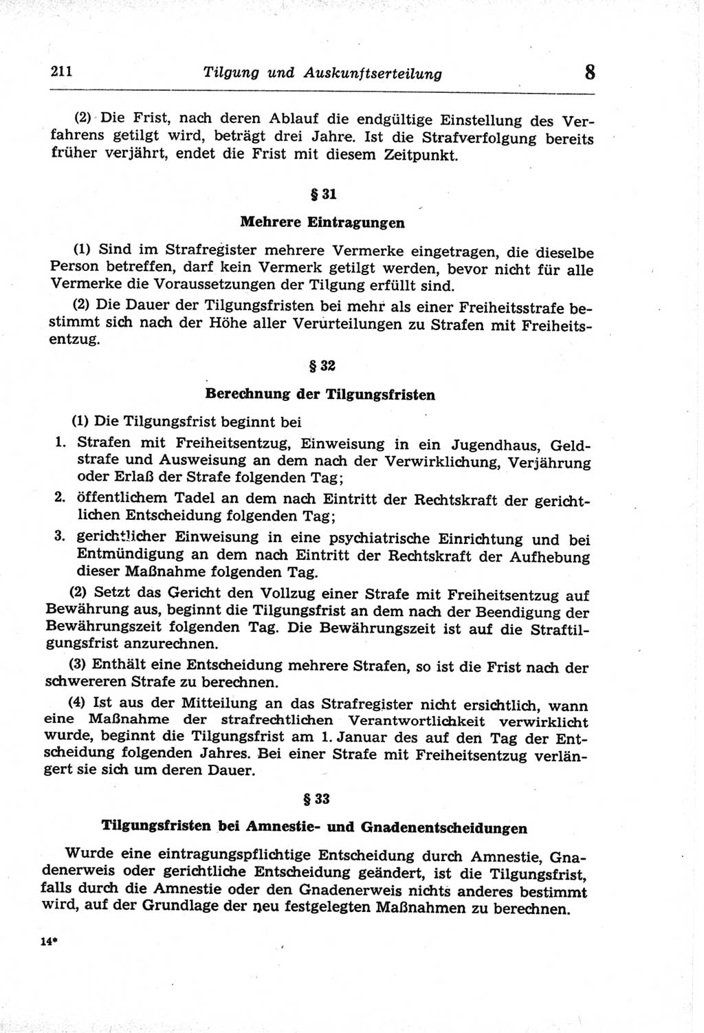 Strafprozeßordnung (StPO) der Deutschen Demokratischen Republik (DDR) und angrenzende Gesetze und Bestimmungen 1968, Seite 211 (StPO Ges. Bstgn. DDR 1968, S. 211)
